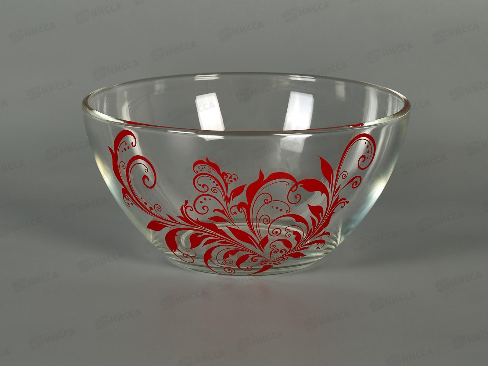 Салатник средний 425/1-Д Криуль красный *12