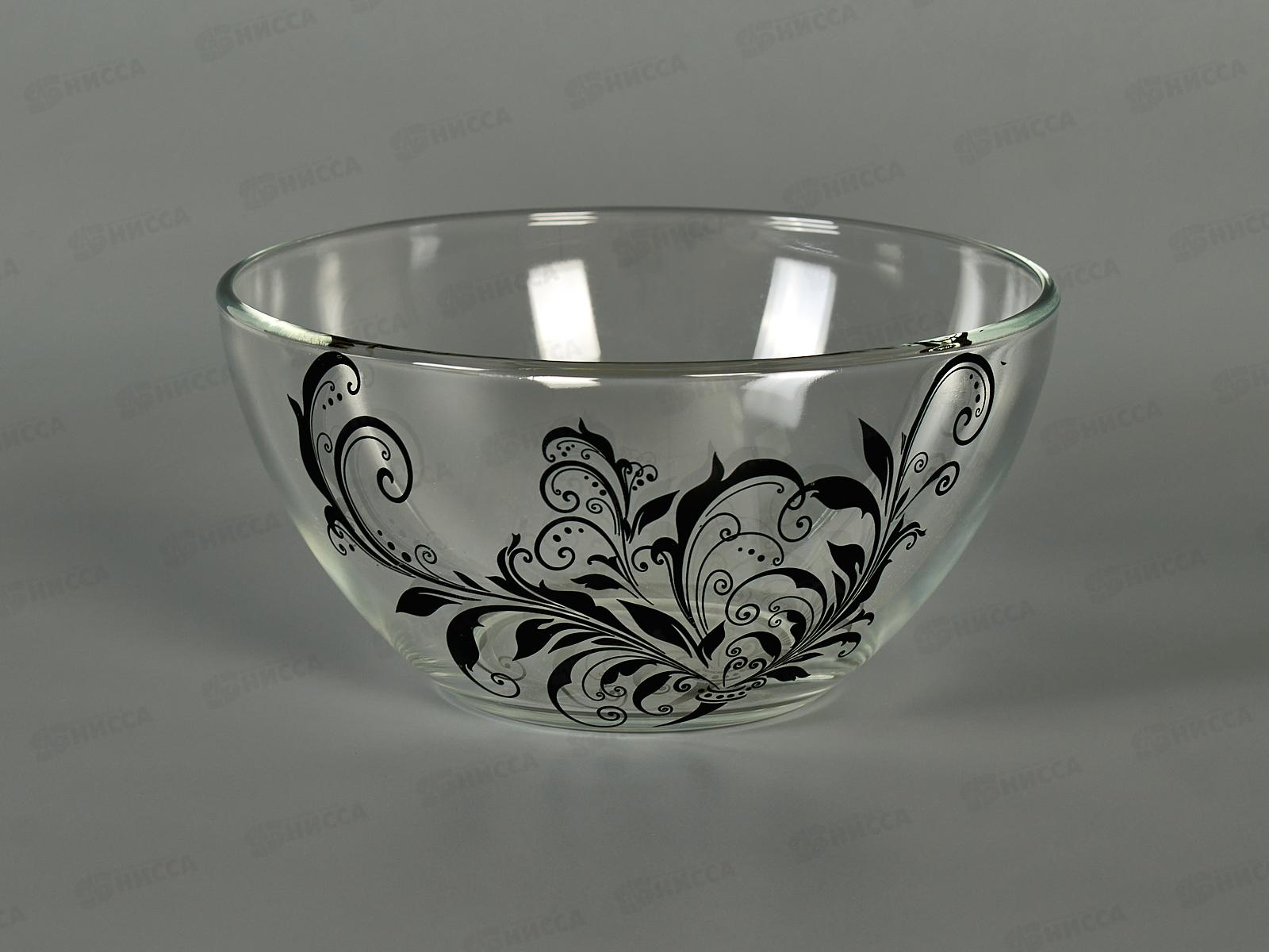 Салатник средний 425/1-Д Криуль черный *12