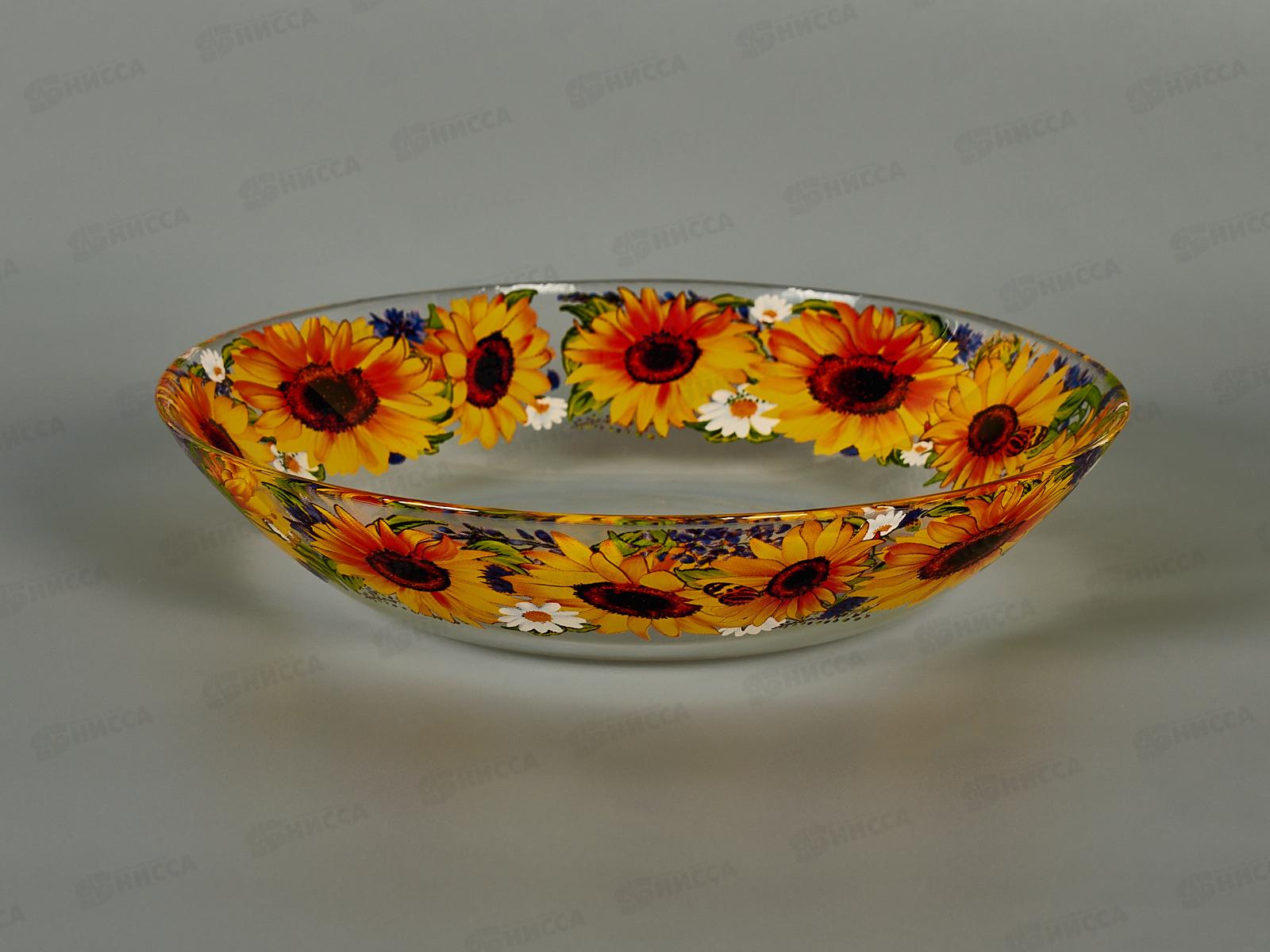 Тарелка суповая 887/1-Д Подсолнухи d-21см