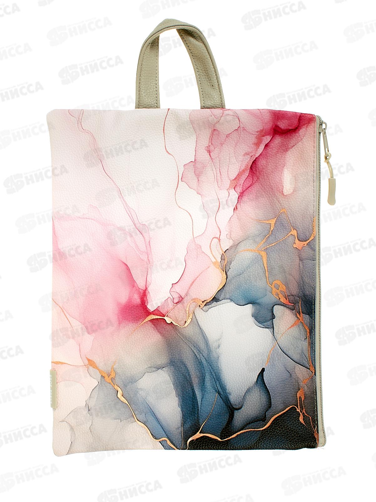 Папка на молнии ПП А4 FLUID ART, 335х260мм, П-2575  *40