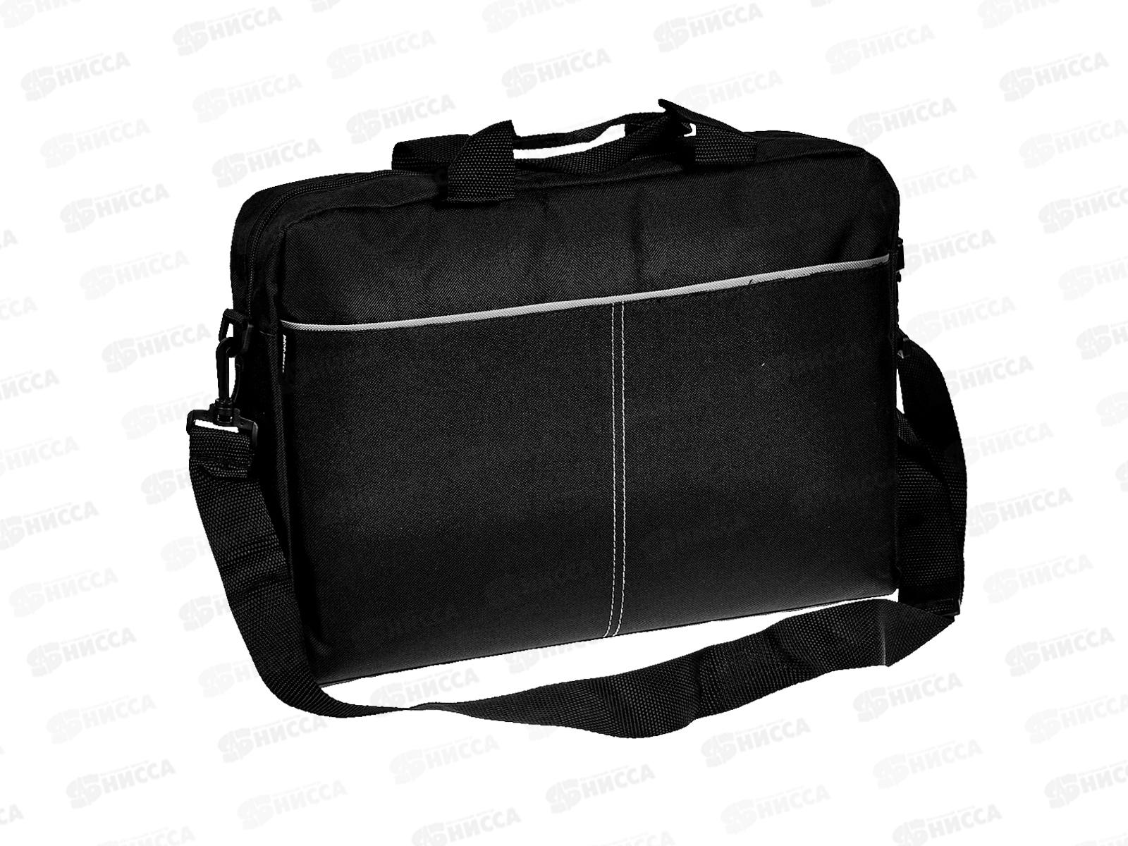 Сумка для ноутбука 15.6&quot черная, 29х7х40см, П-4349