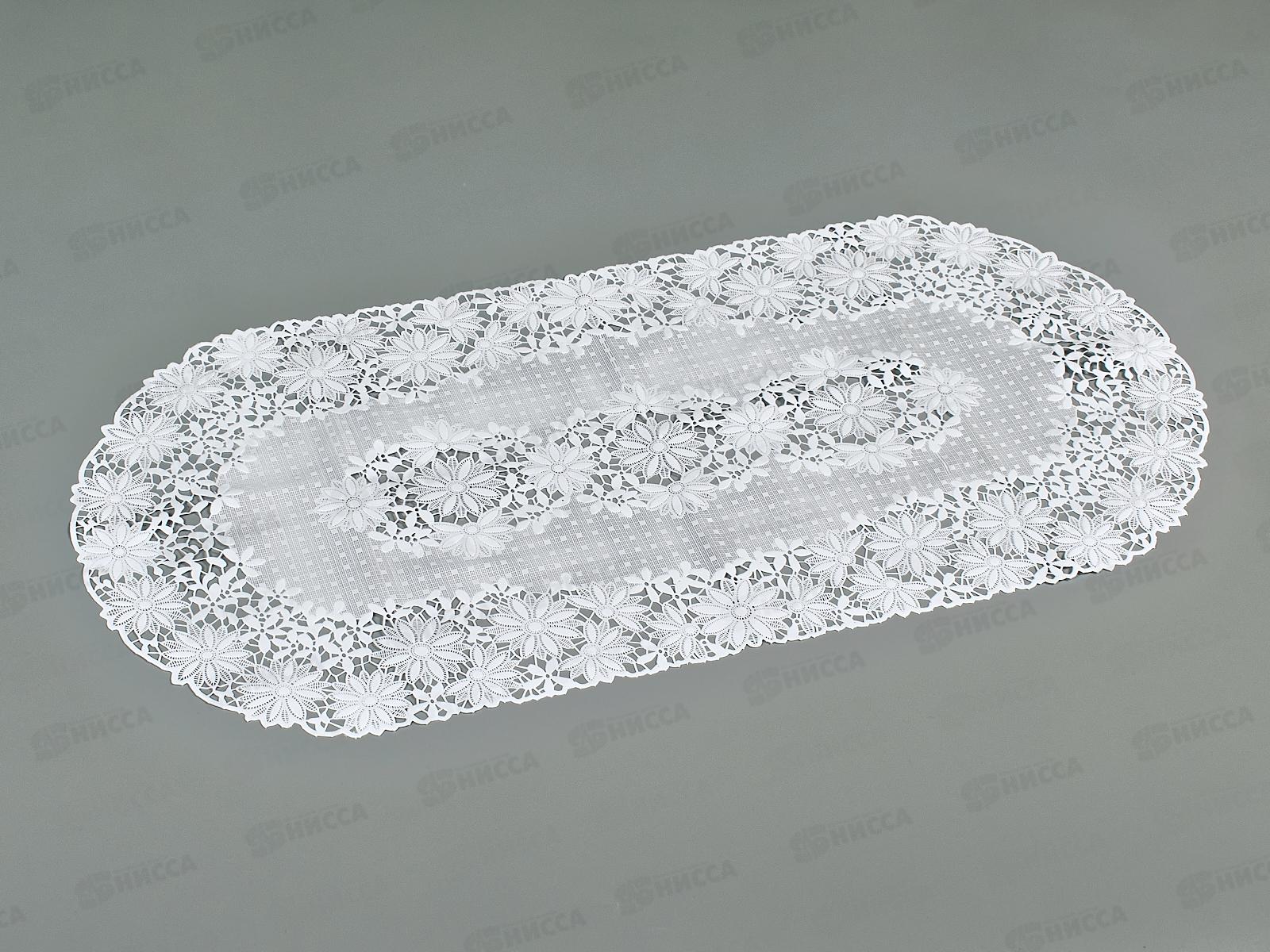 Салфетка ажурная GRACE Лейс 40*84 LO-1008U овал 96318 *12