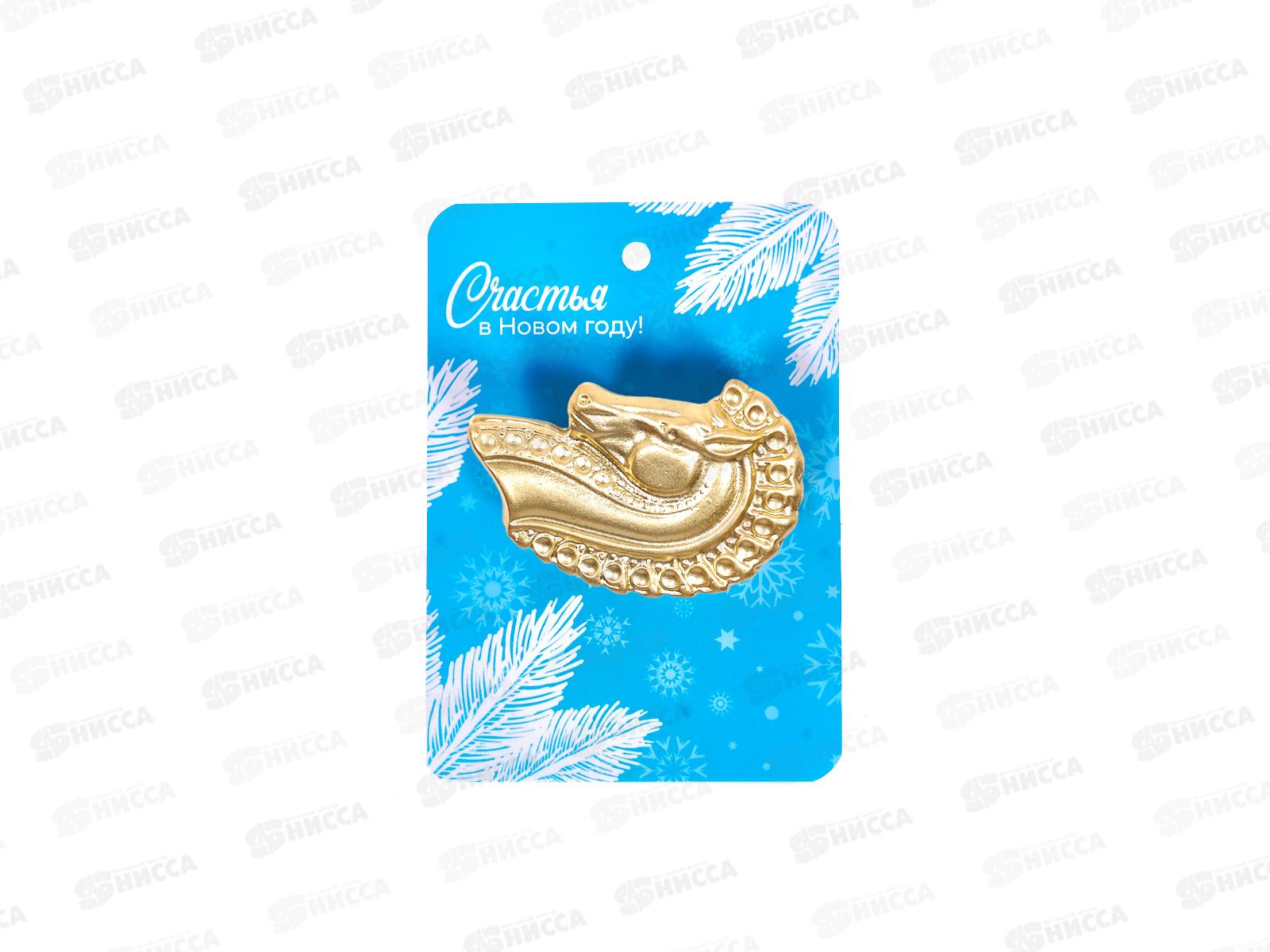 Брошь &quotBest Podarok-Hercules&quot золото 4*2,5см 654-0321