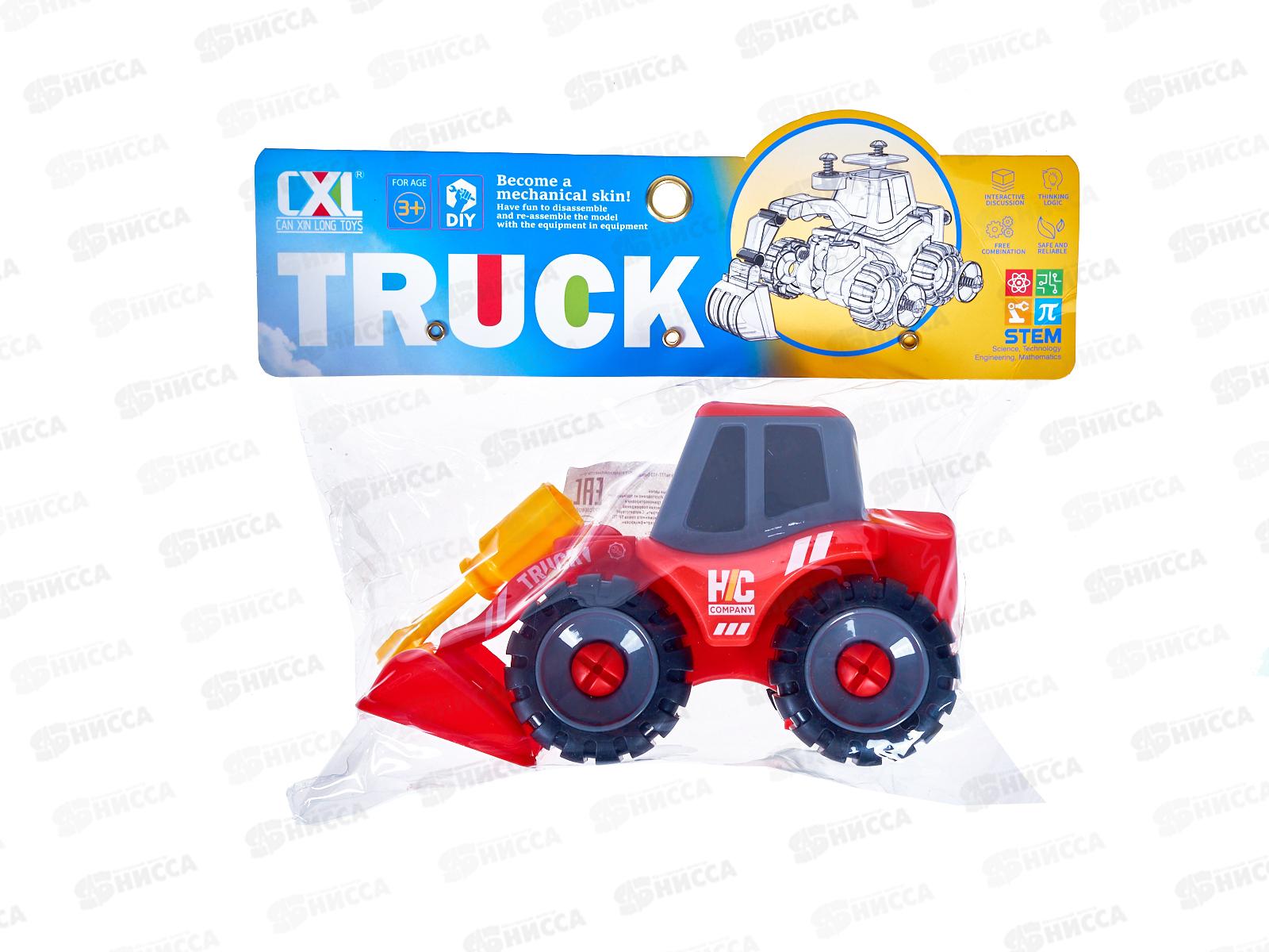 Конструктор детский №777-103 Бульдозер с отверткой пакет 19*8*11