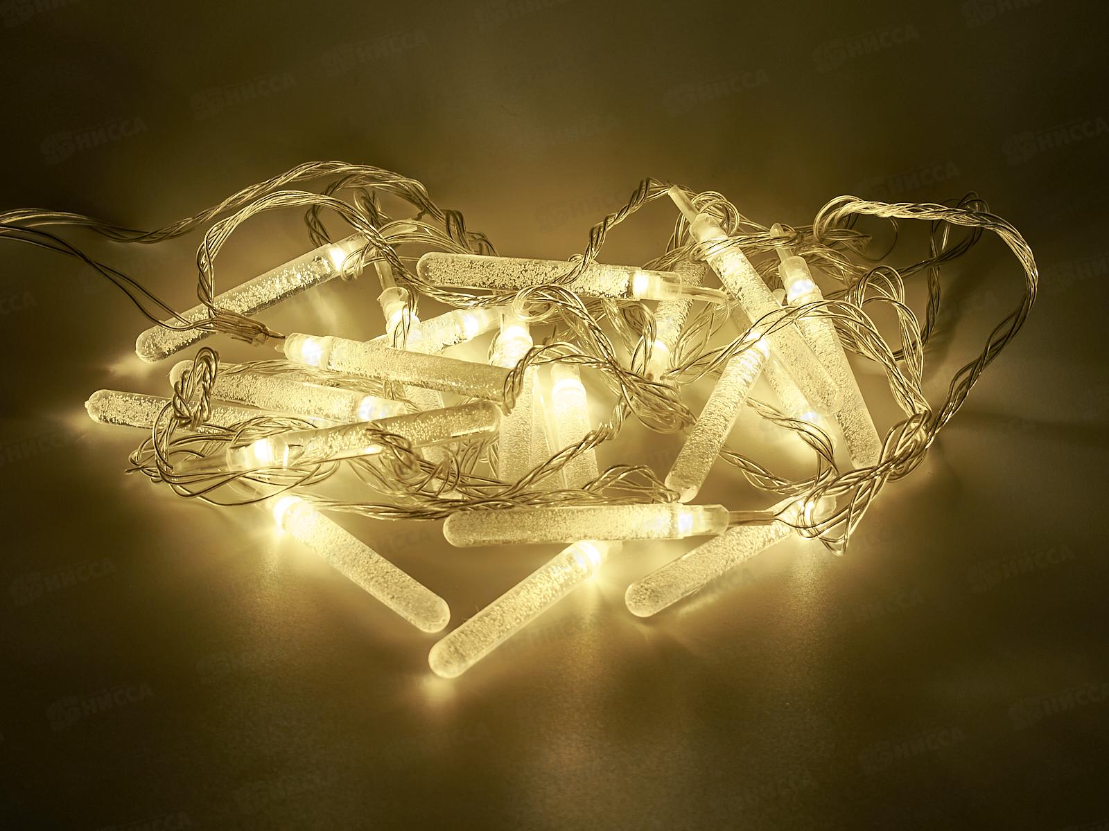 Гирлянда 4м Льдинка 20LED теплый белый 725-970