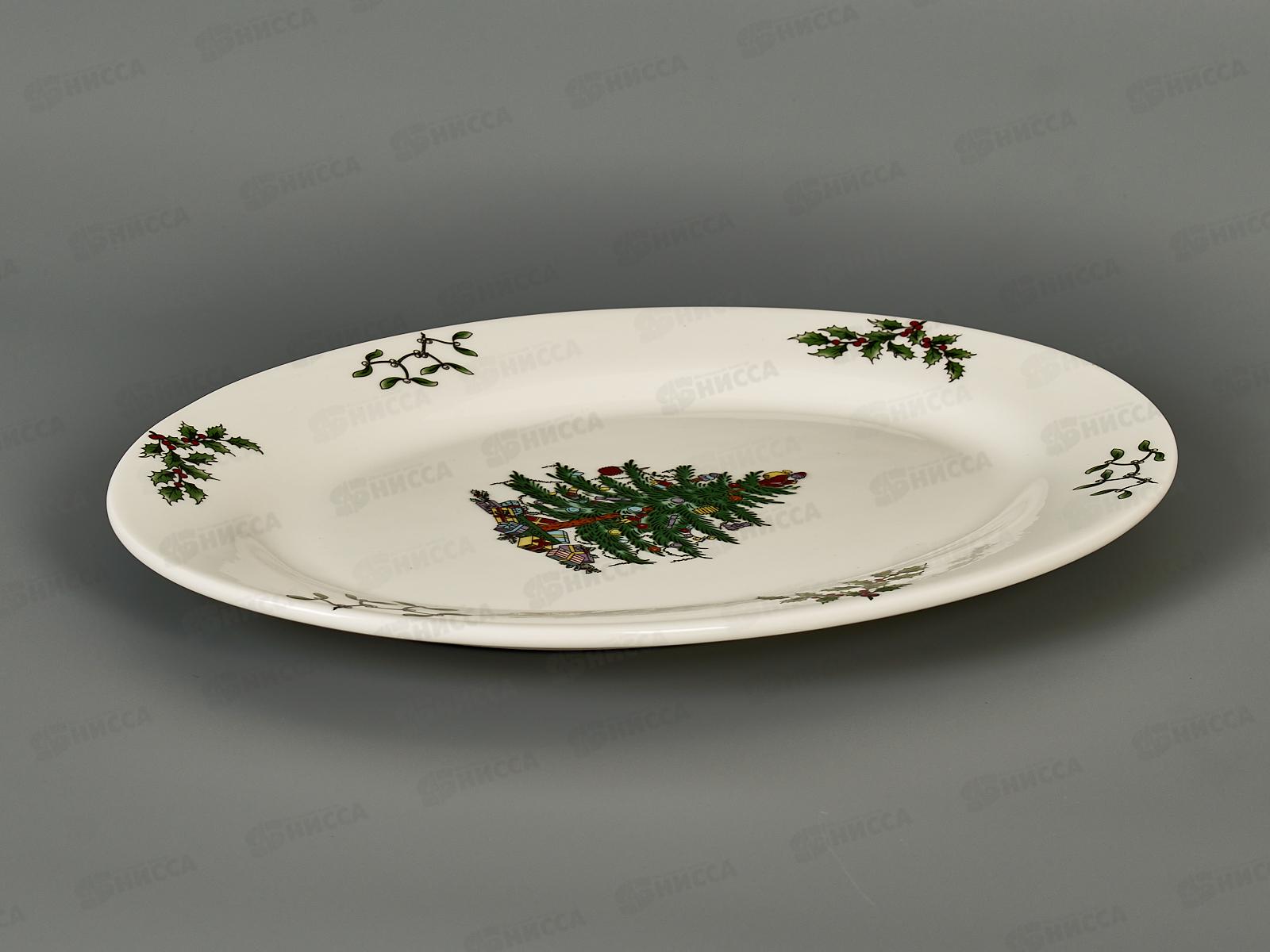 Блюдо &quotЕлочка&quot керам 29,5*21*2,5см 893-257