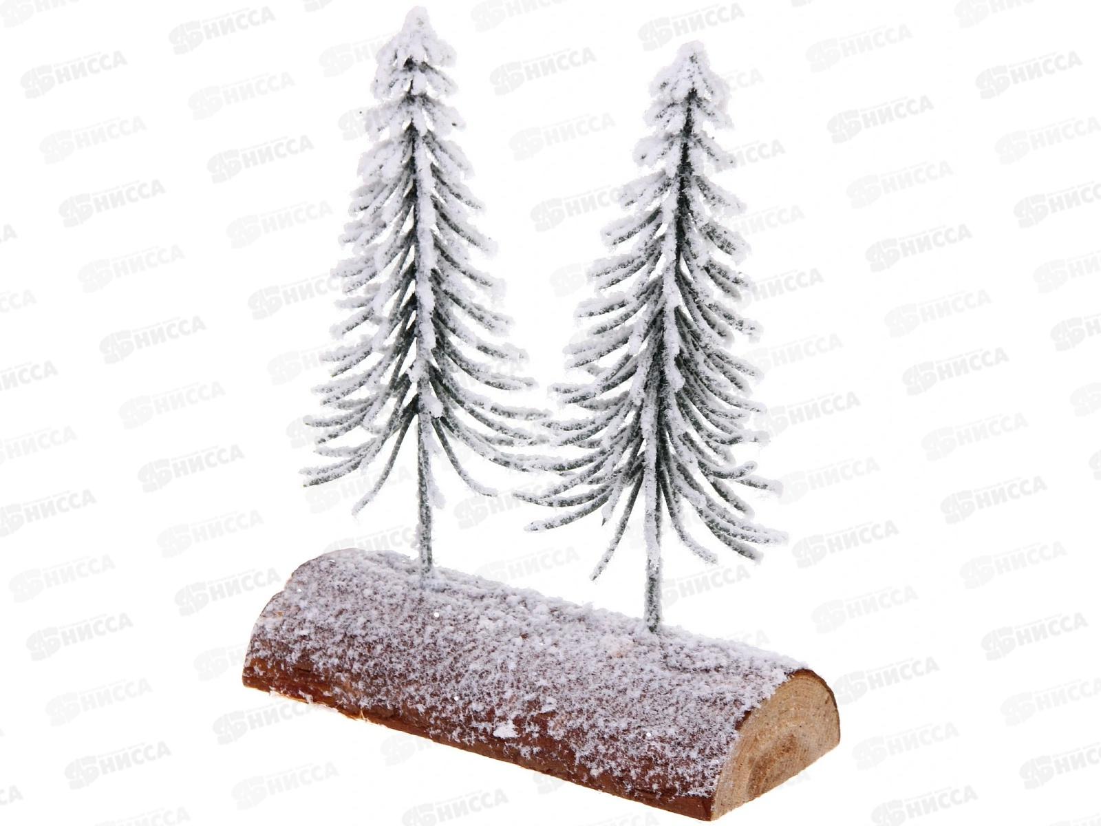 Хвойная композиция "Снежная зима" 19*9*23см 848-454