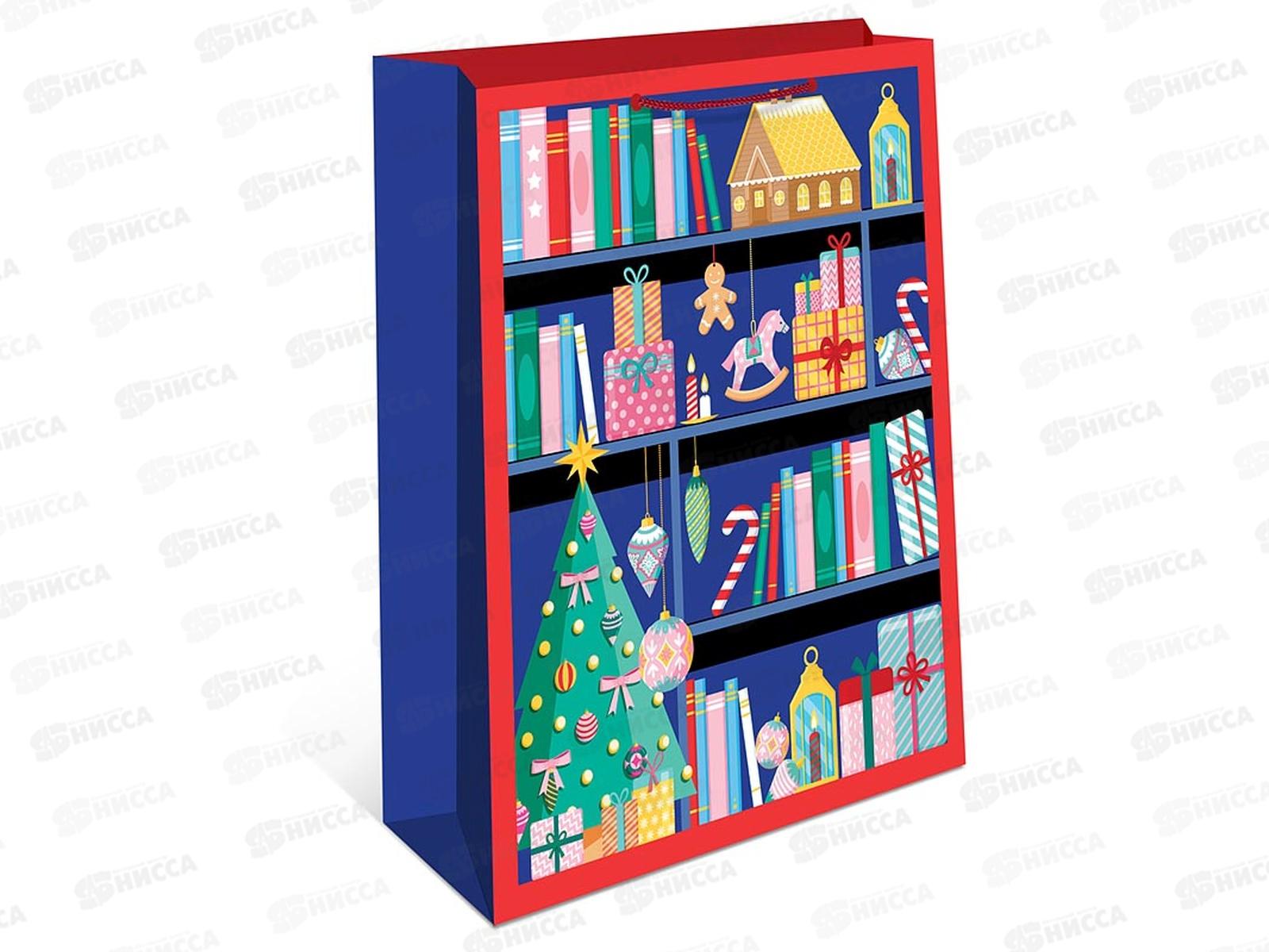 Пакет бум. подарочный НГ 18*22,3*10 0192.604