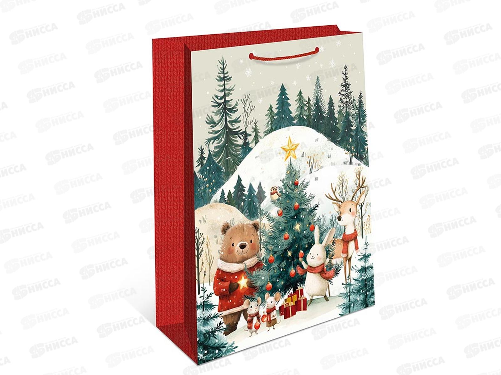 Пакет бум. подарочный НГ 18*22,3*10 0192.614