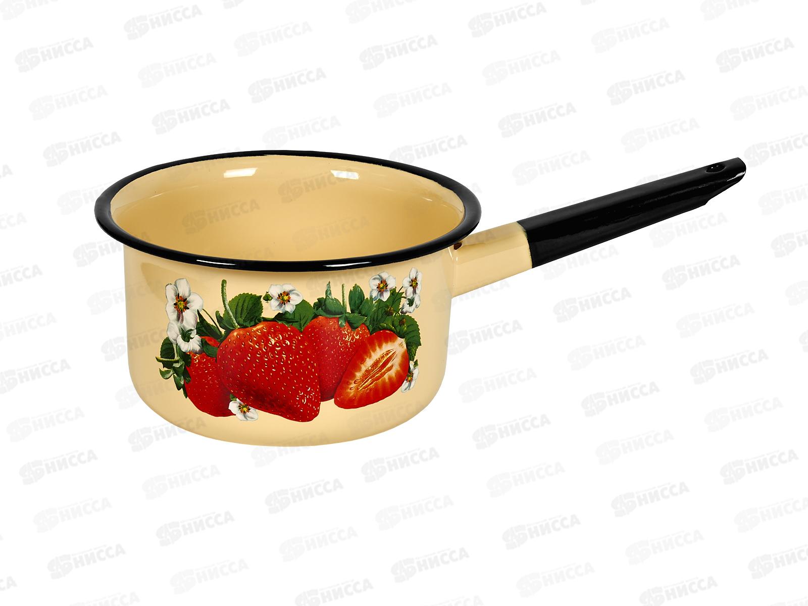 Ковш 2 л декорированный Клубника садовая палевая С2011.П*59