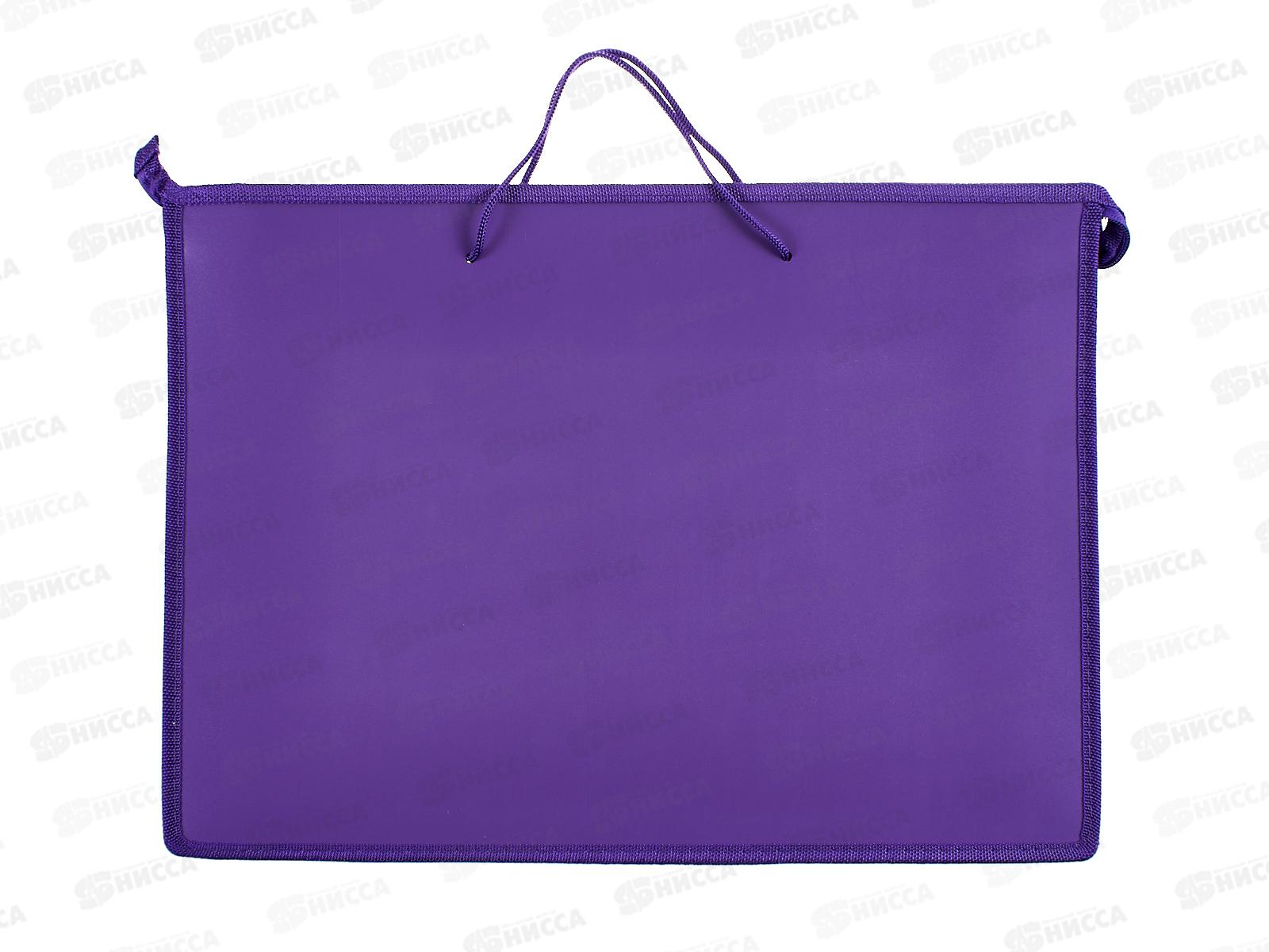 Папка Пифагор д/рисунков и чертежей  А3, пласт. фиолетовая 271136 *1