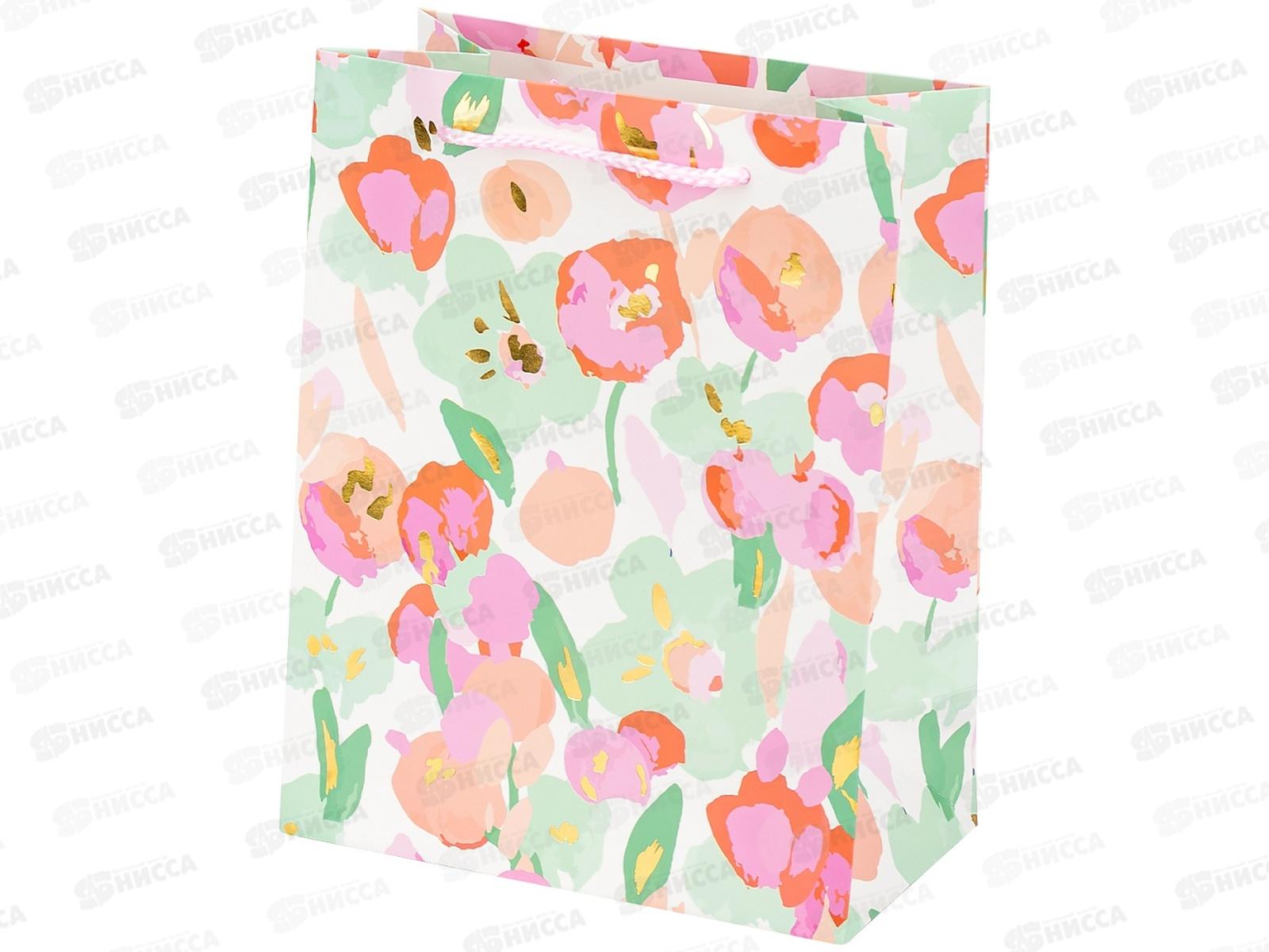 Пакет подарочный MI 18х23х10см Цветочное поле, ППК-7604 *12