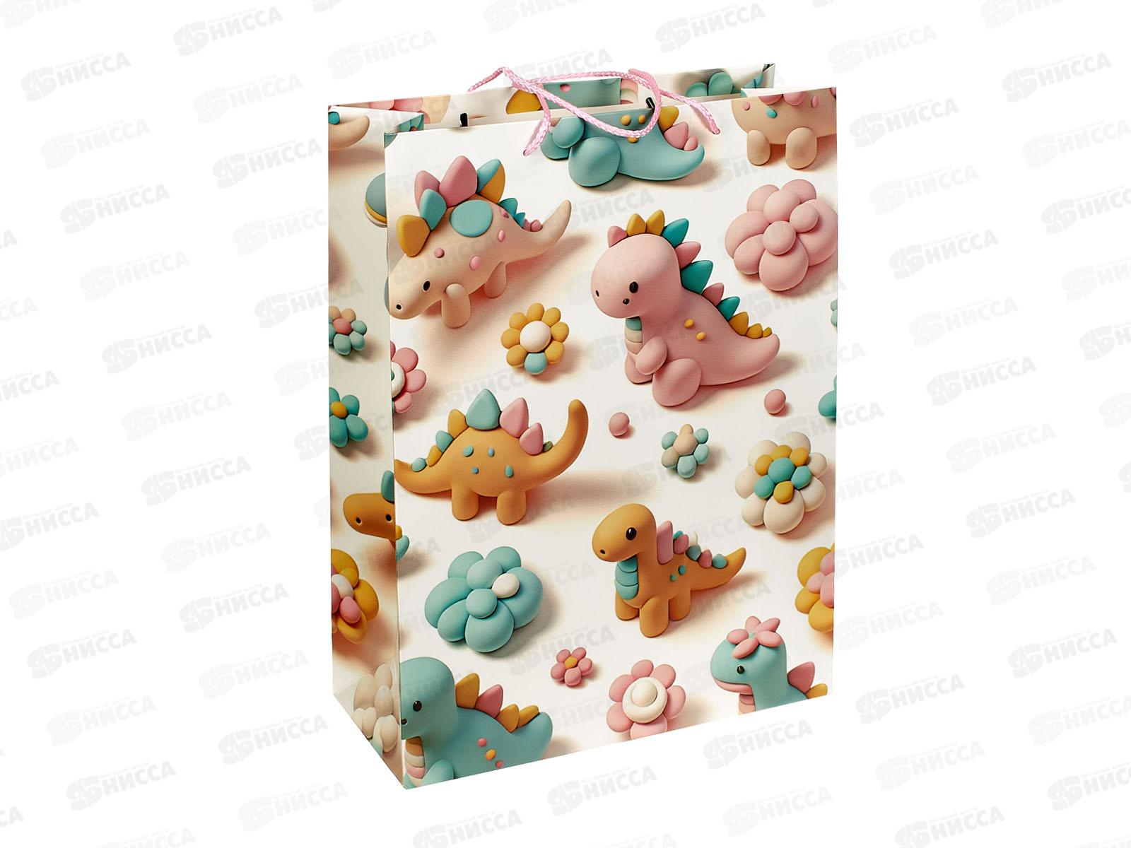 Пакет подарочный MI 31х42х12см Чудесные динозавры ППК-7581 *12