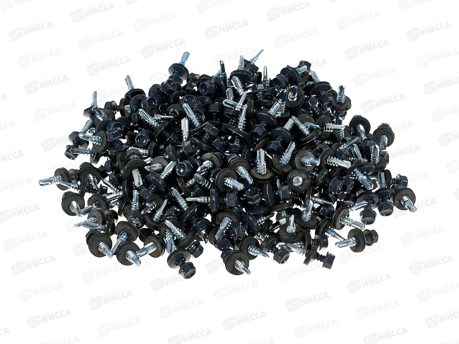 Саморез кровельный RAL7024 5,5*25 (250шт) Графитовый серый, Zitar