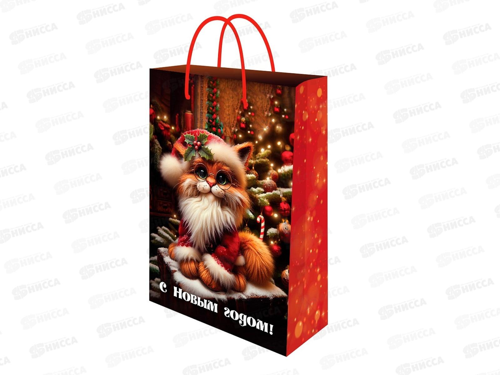 Пакет подарочный MI 14х20х6,5см (MS) Пушистый кот, ППК-2290 *12