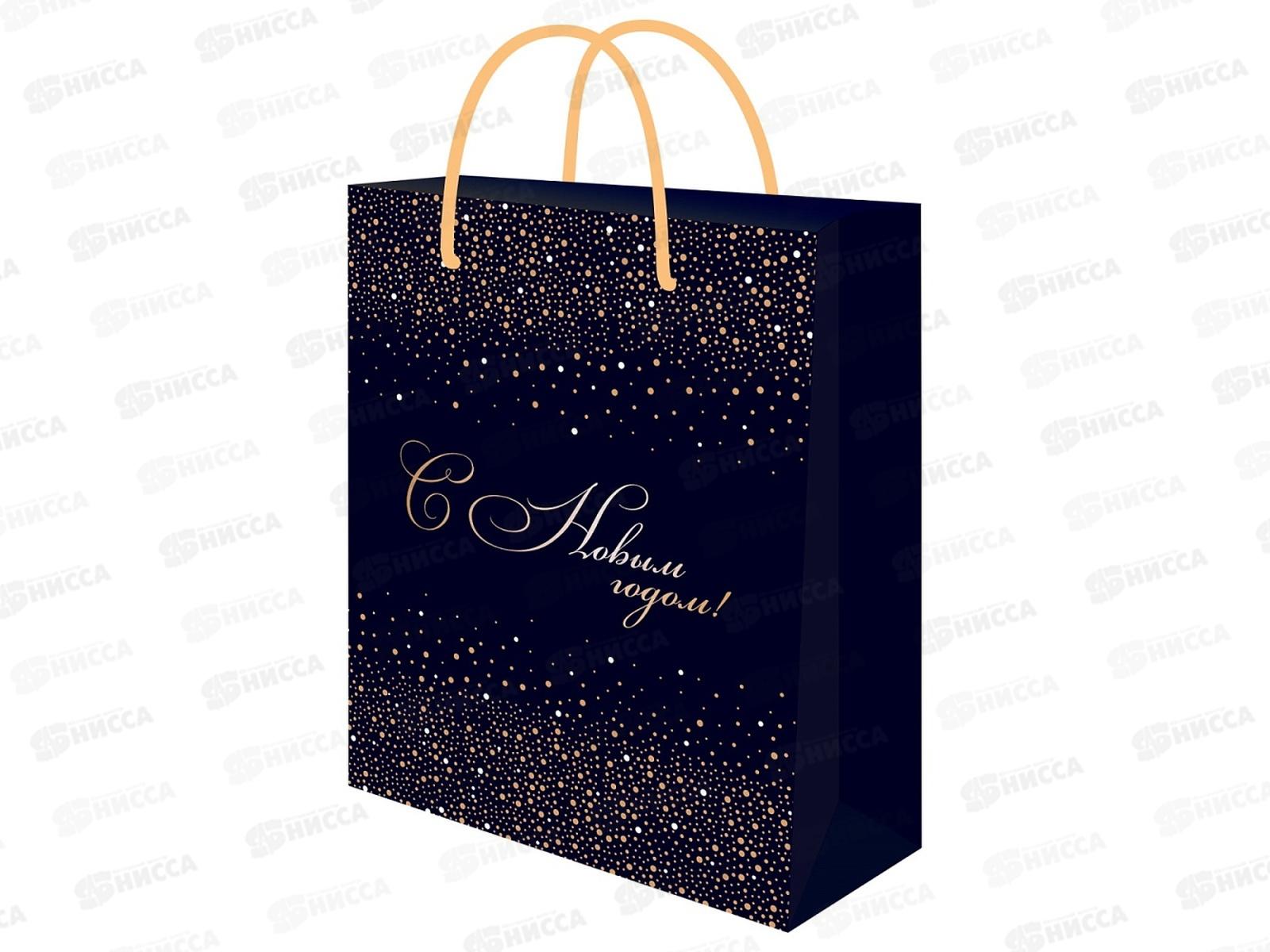 Пакет подарочный MI 18х23х10см (M) Новогодний вихрь, ППК-2297  *12