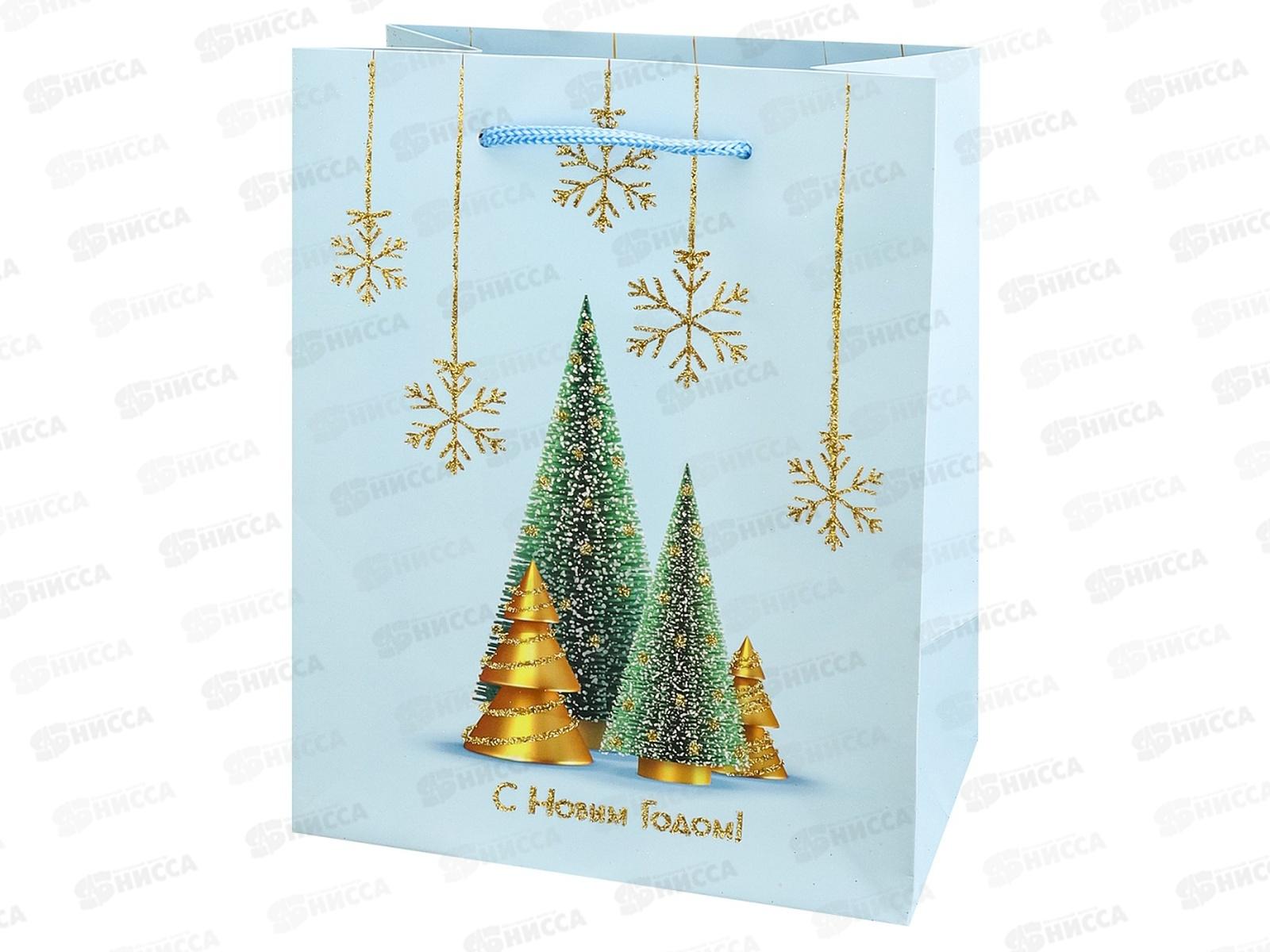 Пакет подарочный MI 18х23х10см (M) Елки, ППК-2311*12