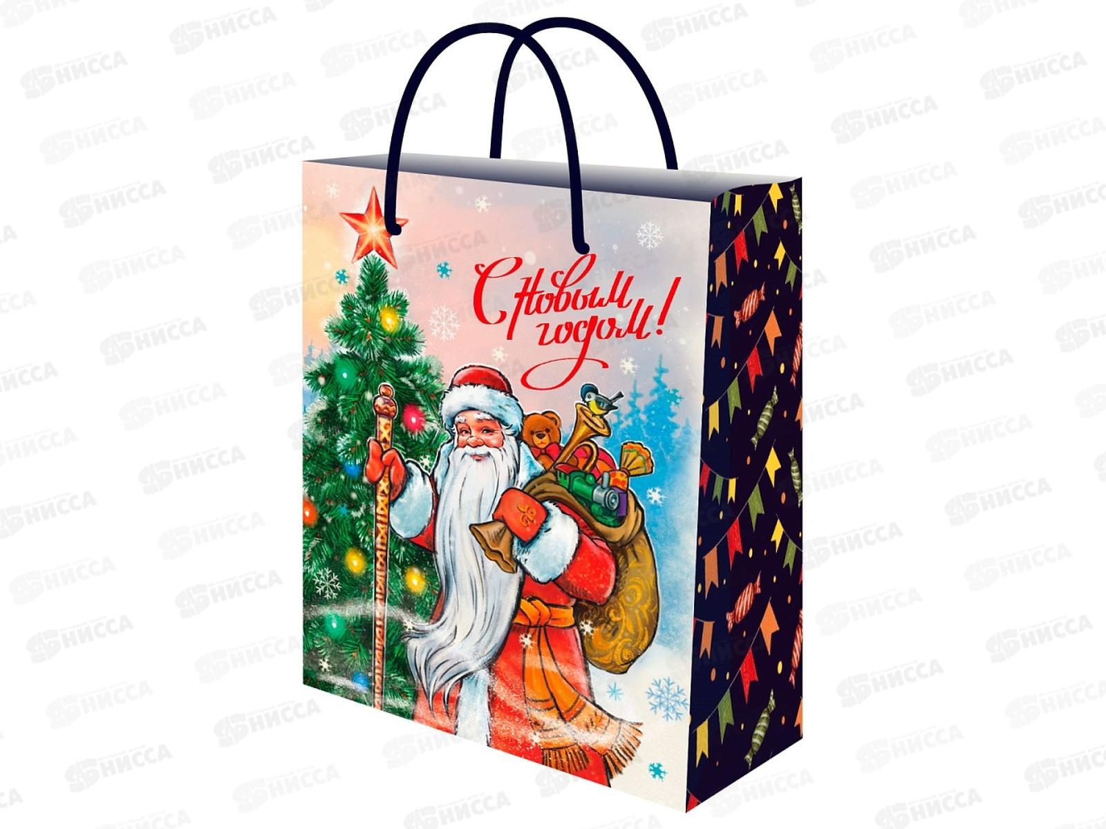 Пакет подарочный MI 18х23х8см (M) Дед Мороз ППК-2314 *12
