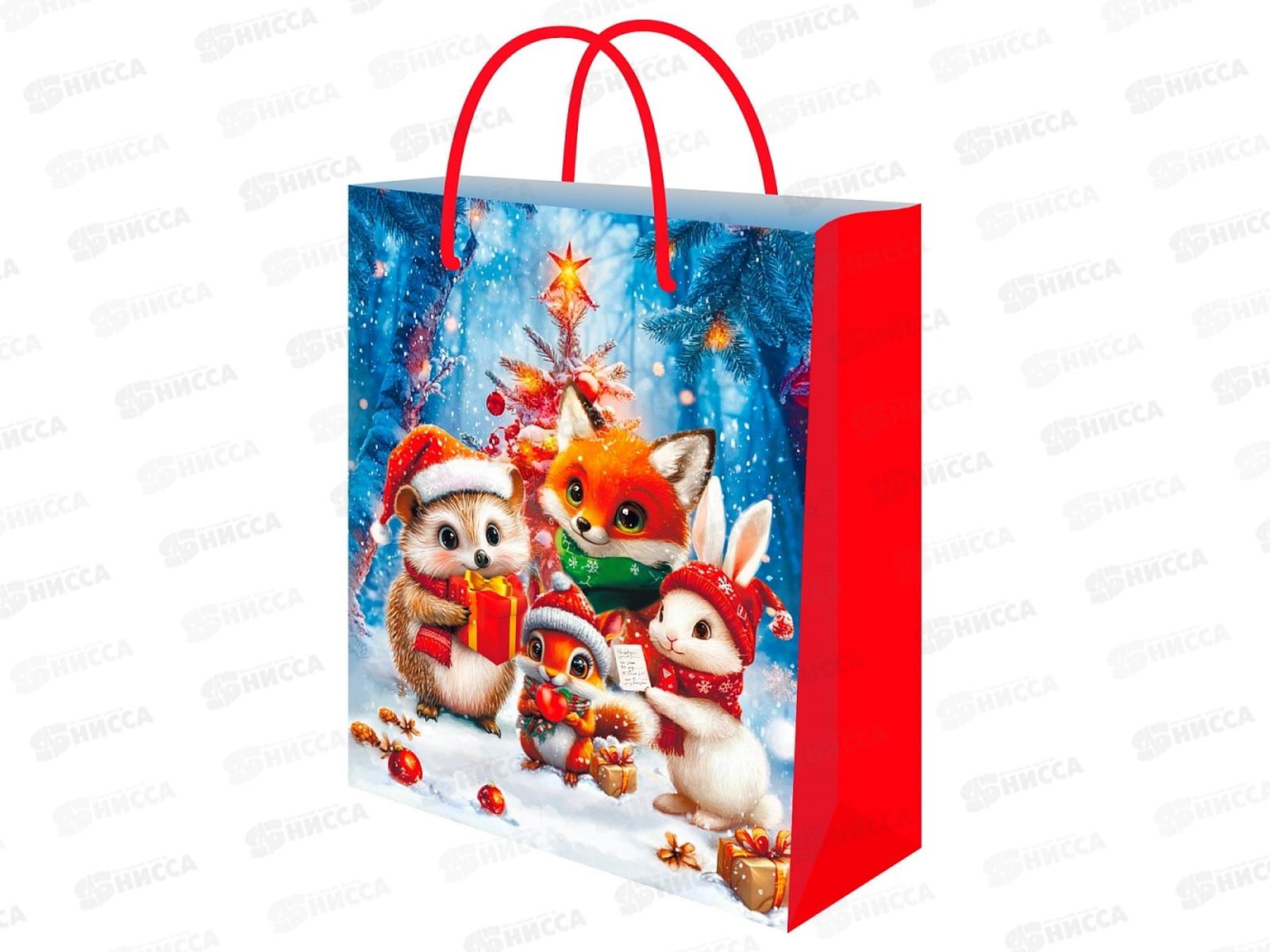 Пакет подарочный MI 18х23х8см (M) Лесные друзья ППК-2316 *12