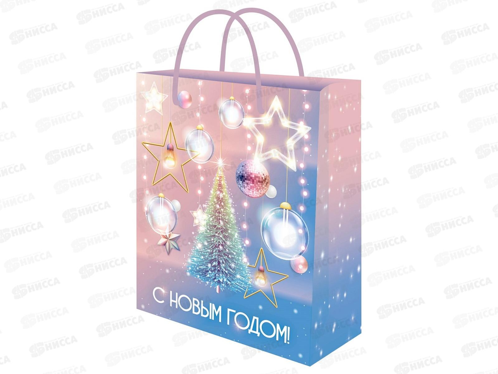 Пакет подарочный MI 18х23х10см (M) Рождественская елка, ППК-2322 *12