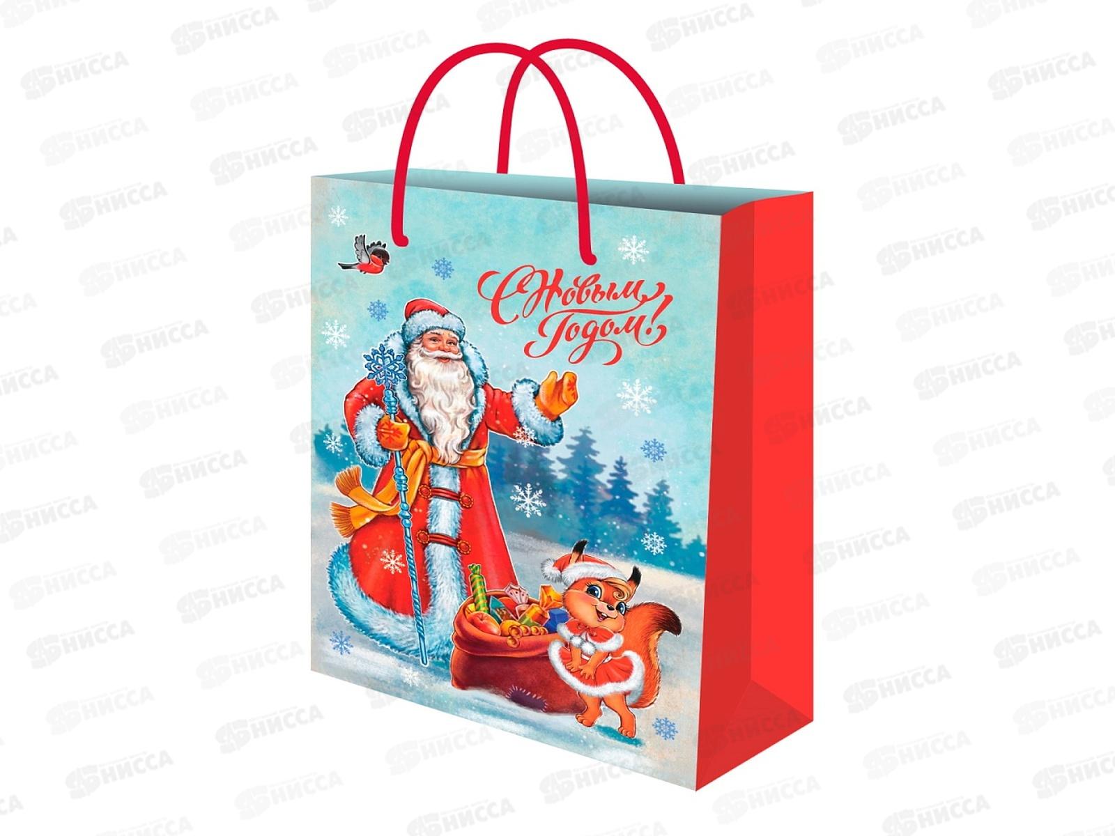Пакет подарочный MI 22х31х10см (МL) Дедушка Мороз, ППК-2327 *12
