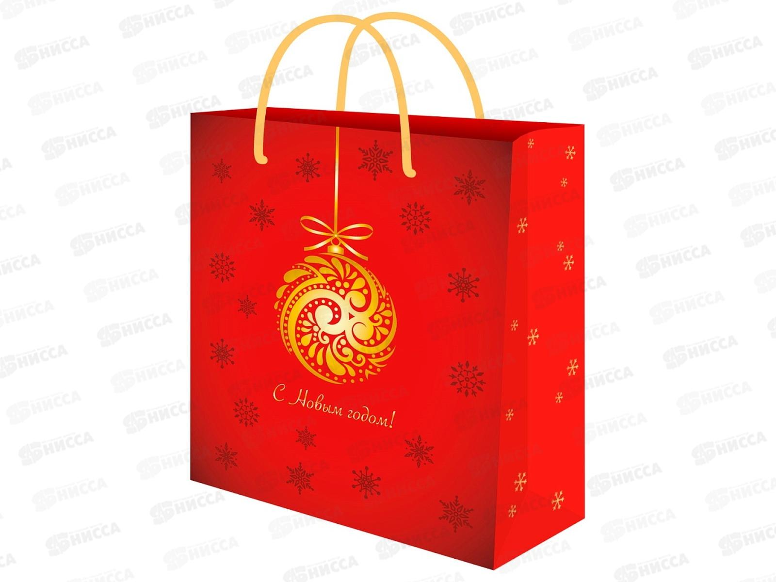 Пакет подарочный MI 26,4х32,7х13,6см (L) Новогоднее чудо ППК-2351 *12