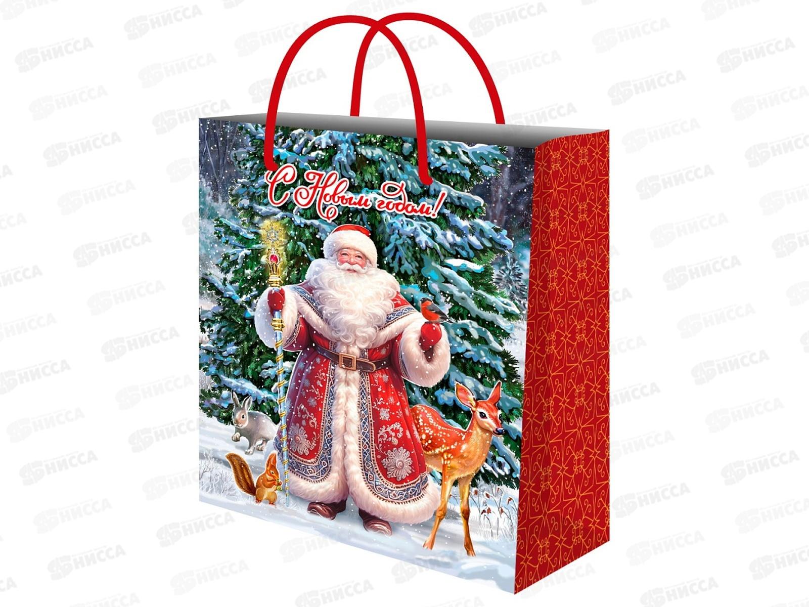 Пакет подарочный MI 26,4х32,7х13,6см (L) Дед Мороз, 157г ППК-2358 *12