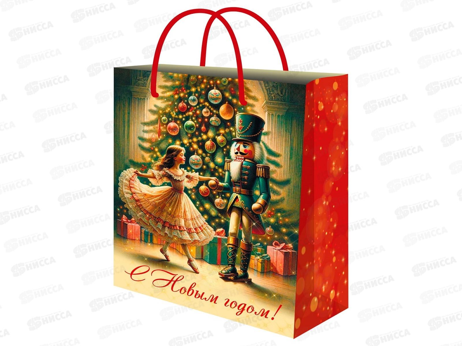 Пакет подарочный MI 26,4х32,7х13,6см (L) Щелкунчик, 157г ППК-2360 *12