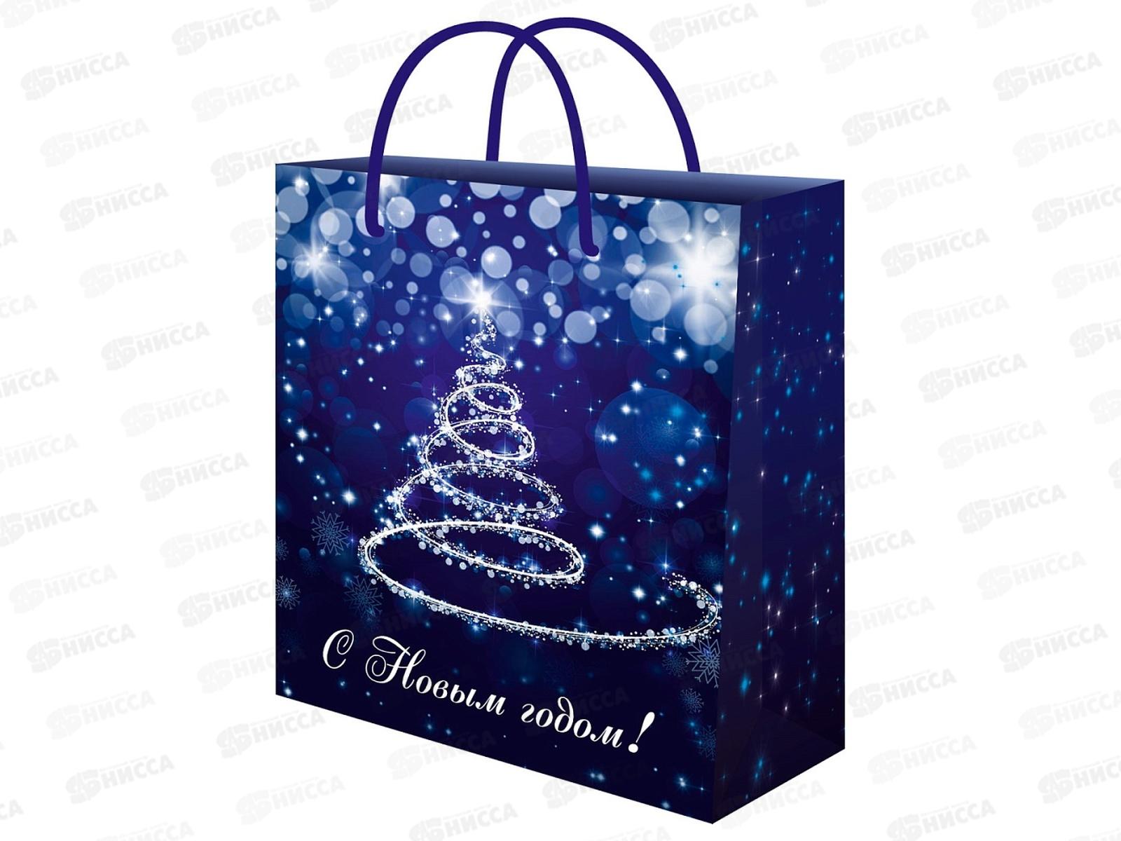 Пакет подарочный MI 26,4х32,7х13,6см (L) Волшебн.елка,157г ППК-2362*12