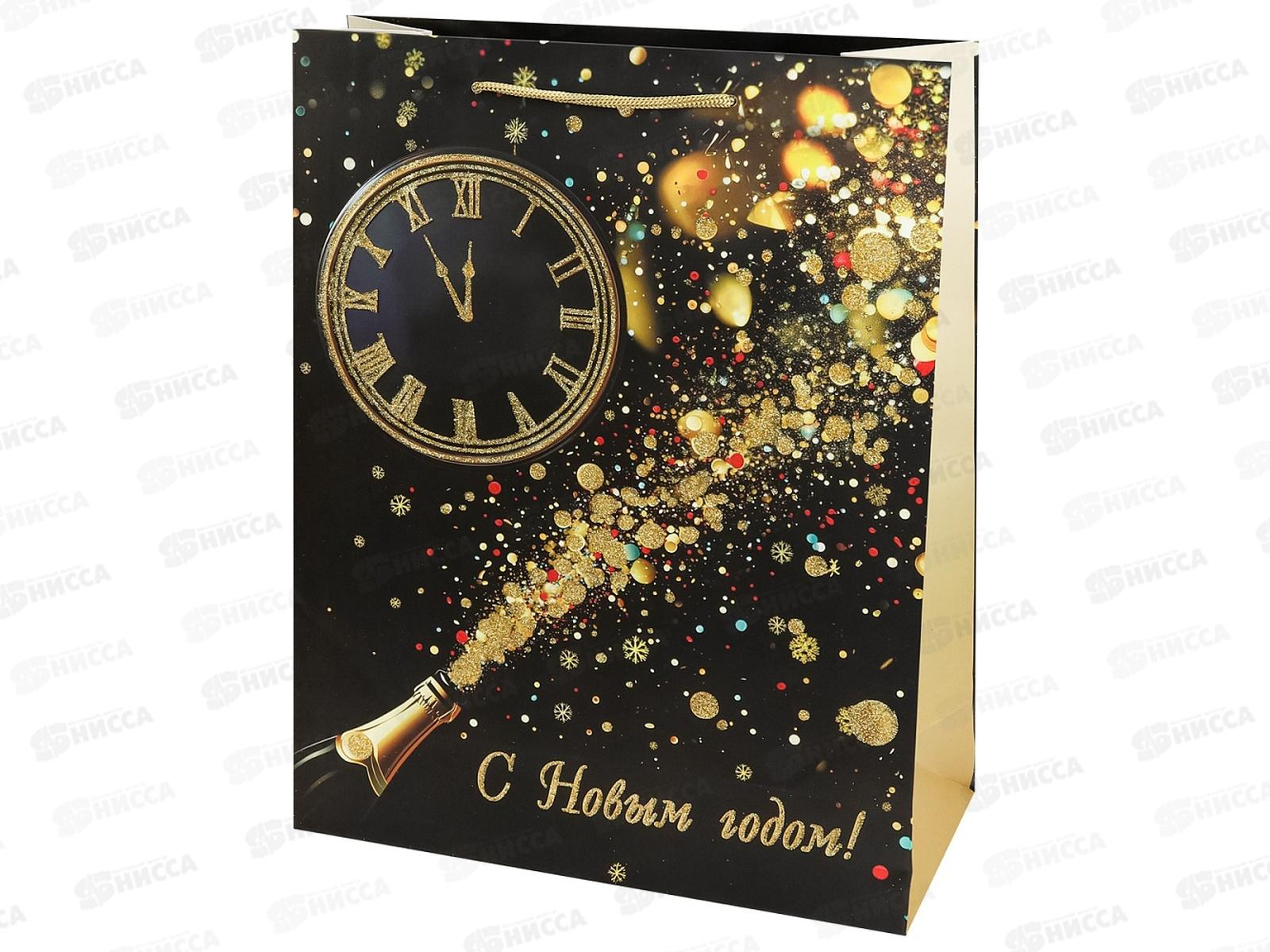 Пакет подарочный MI 31*40*12см Куранты, 190г, ППК-2365 *12