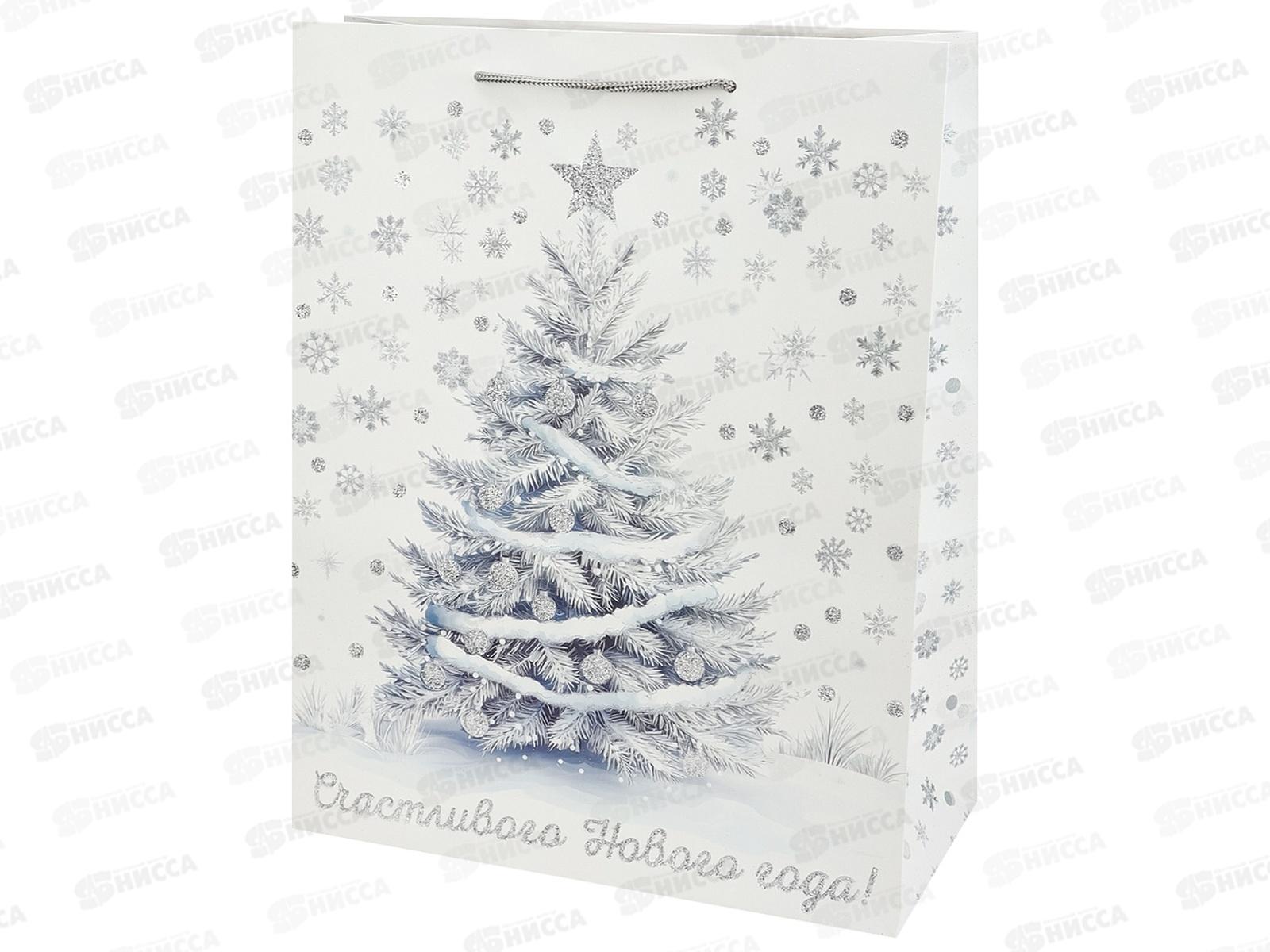 Пакет подарочный MI 31*40*12см Снежная елка, 190г, ППК-2366 *12