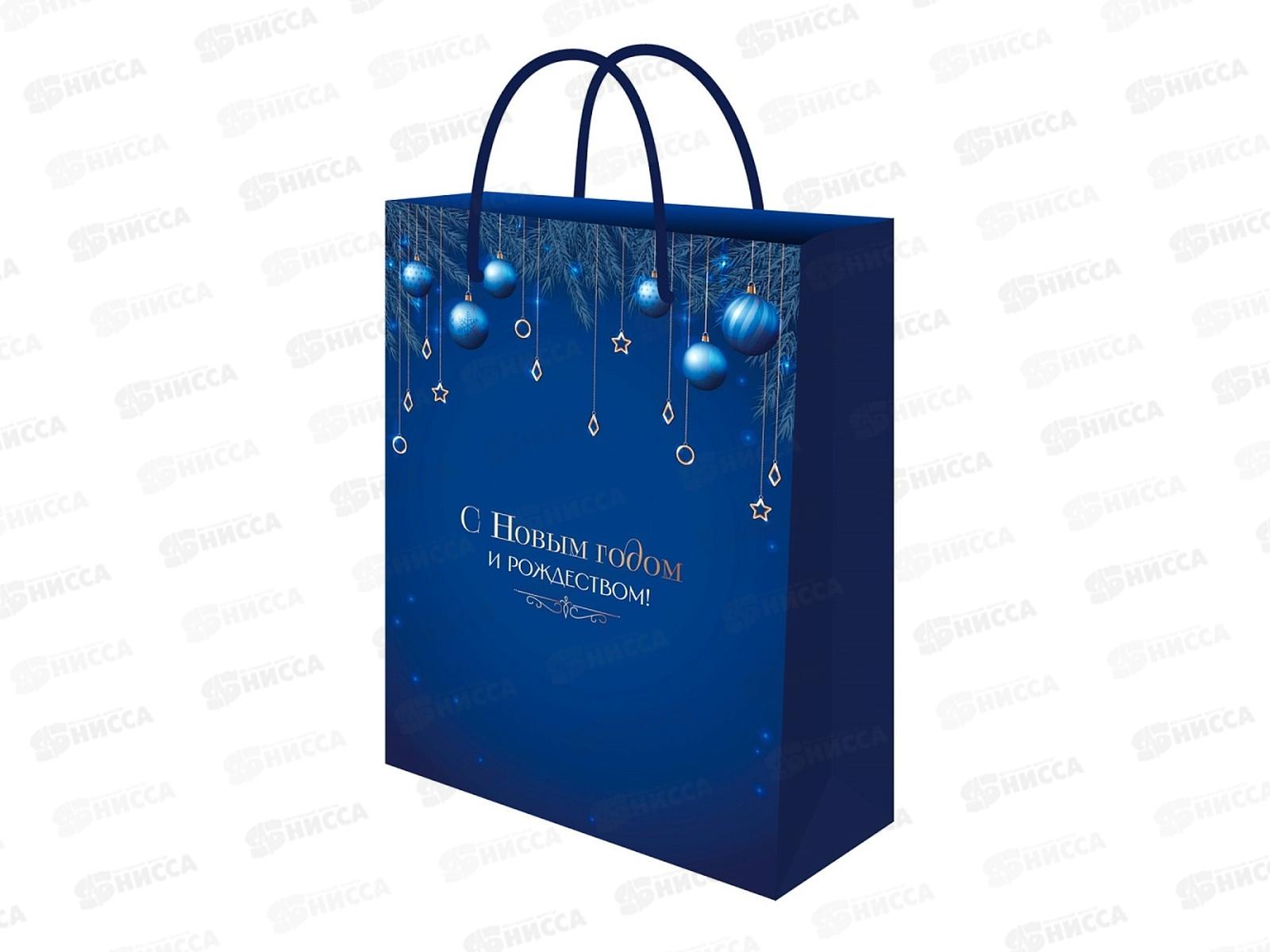 Пакет подарочный MI 32,4х44,5х10,2см Рождество,157г ППК-2371*12