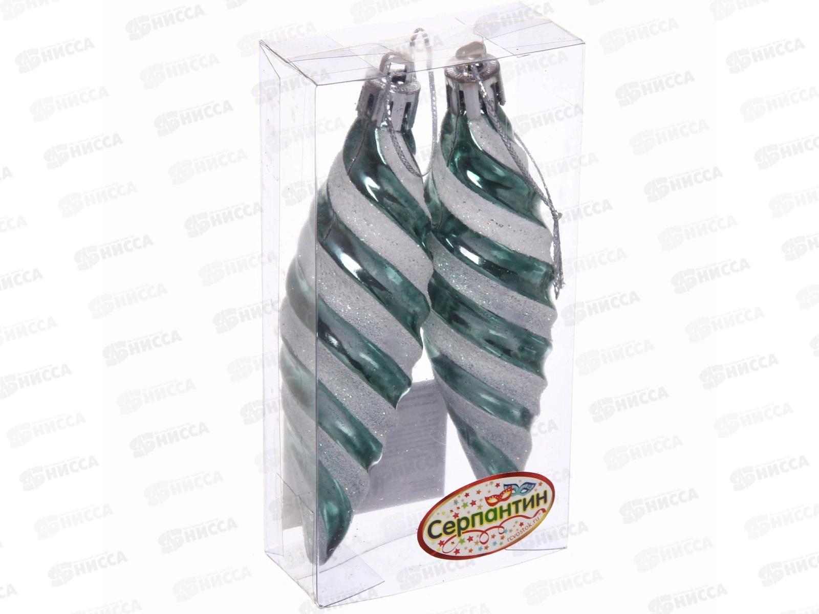 Набор елочных украшений 2шт Таинственное очарование 10см нефр 916-0633