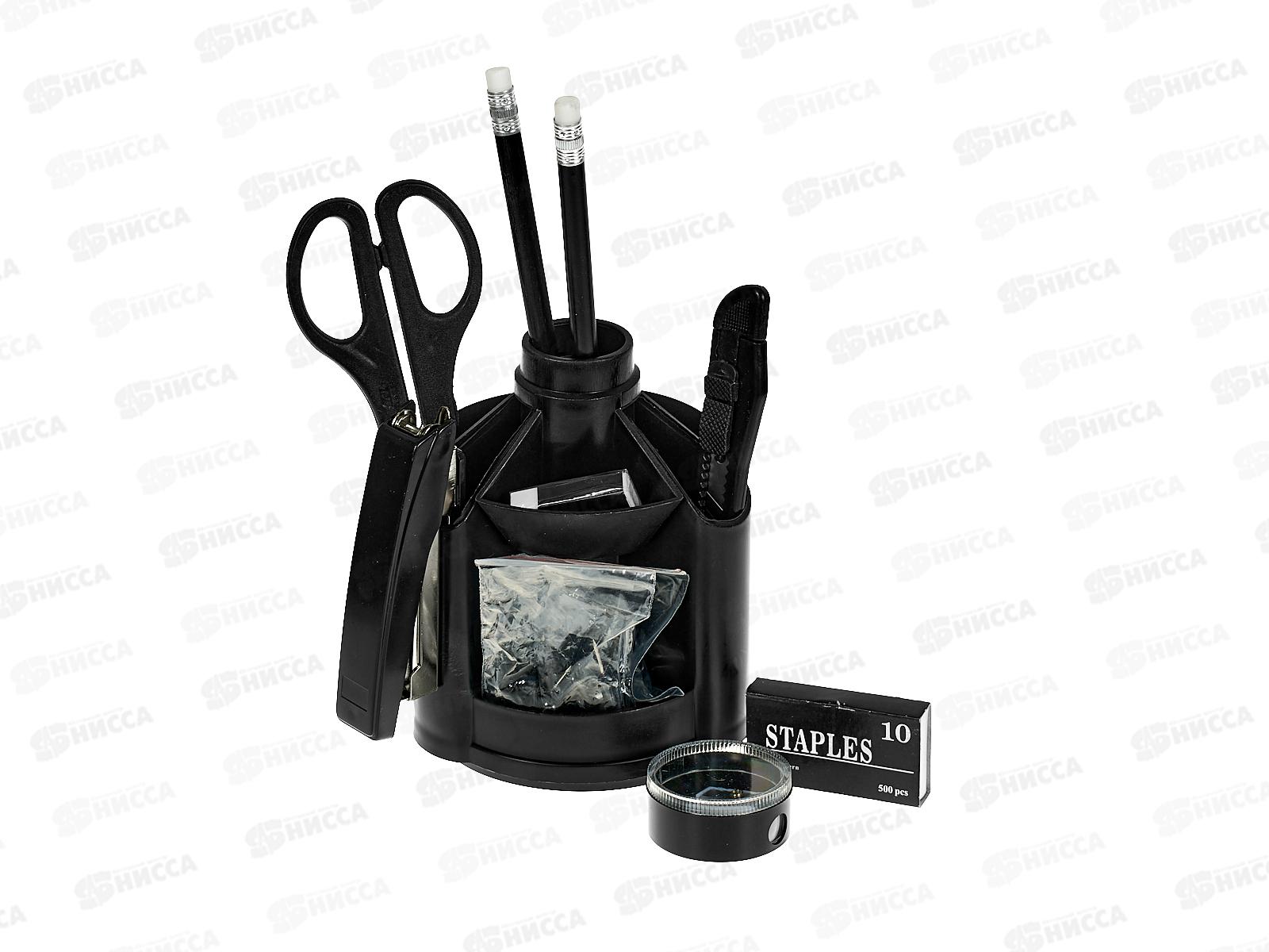 Набор настольный канцелярский, 11 пред., вращающийся, 14-1617