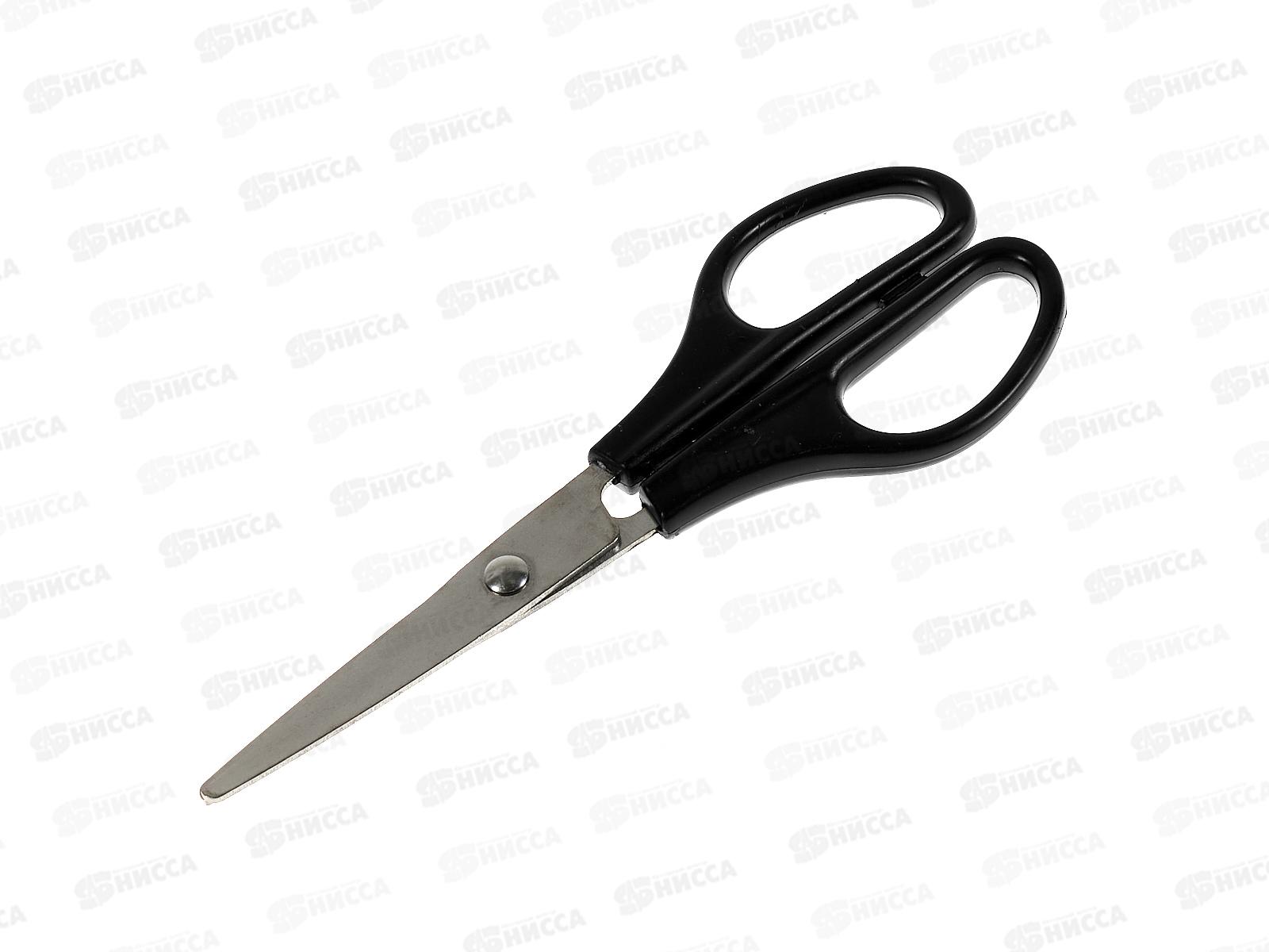 Ножницы Workmate 160мм, пластиковые чёрные ручки, 15-0974  *12/240