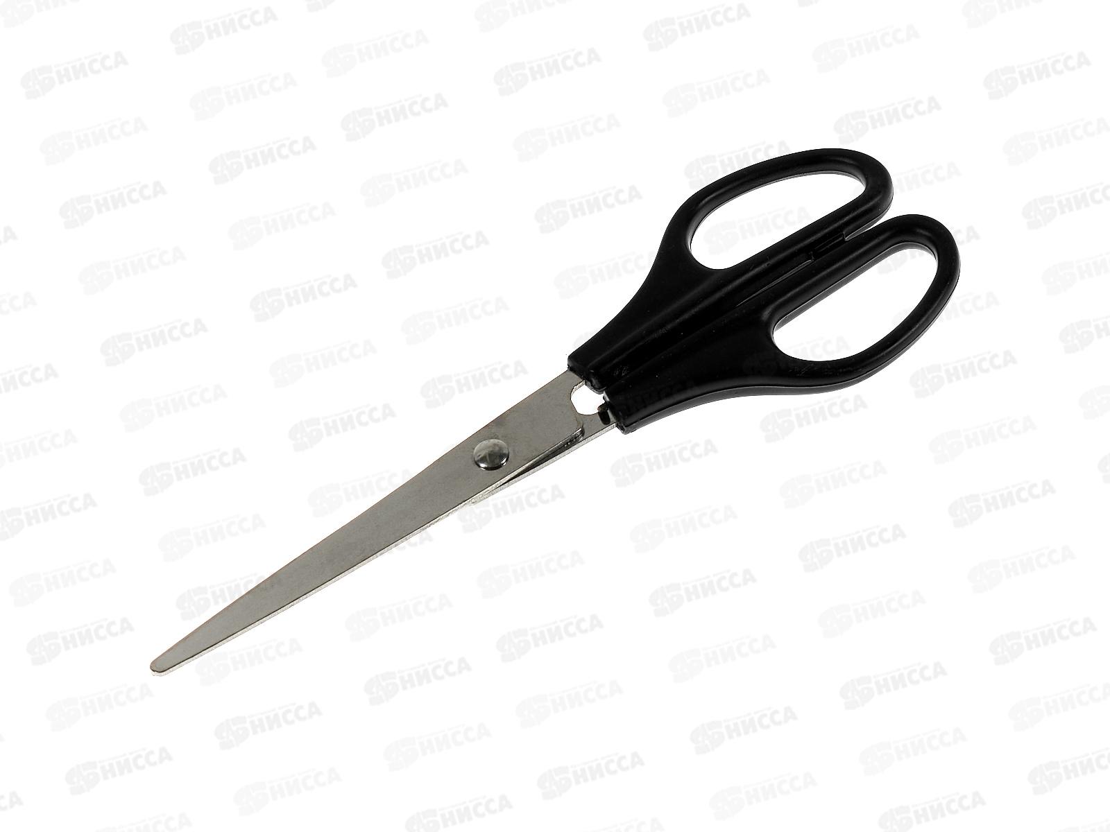 Ножницы Workmate 180мм, пластиковые чёрные ручки, 14-6380  *48/144