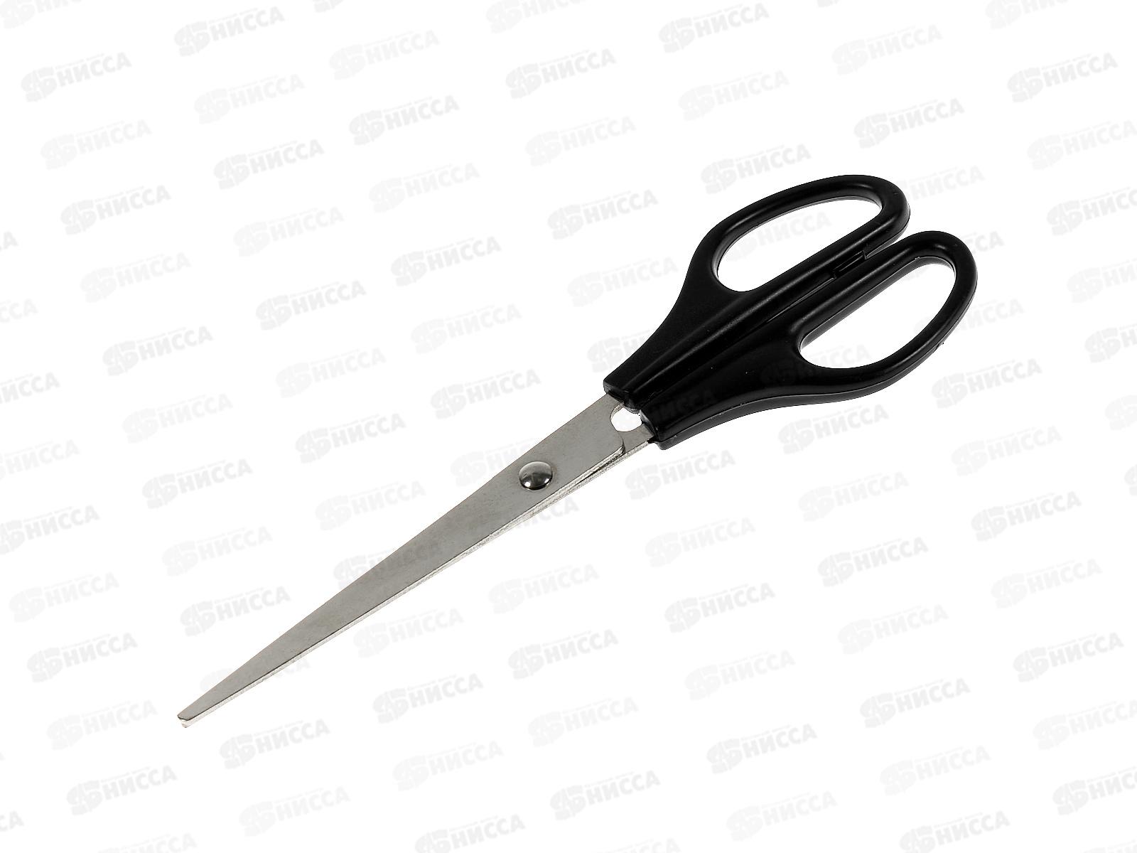 Ножницы Workmate 190мм, пластиковые чёрные ручки, 14-6381  *24/144