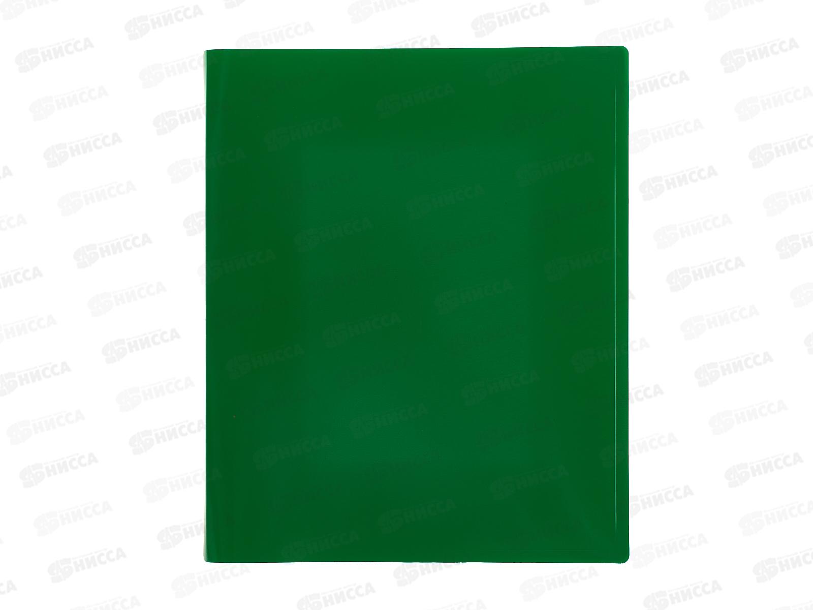 Папка на 4-х кол. 27мм А4 Workmate 450мкм, зеленый, 15-6098 *14