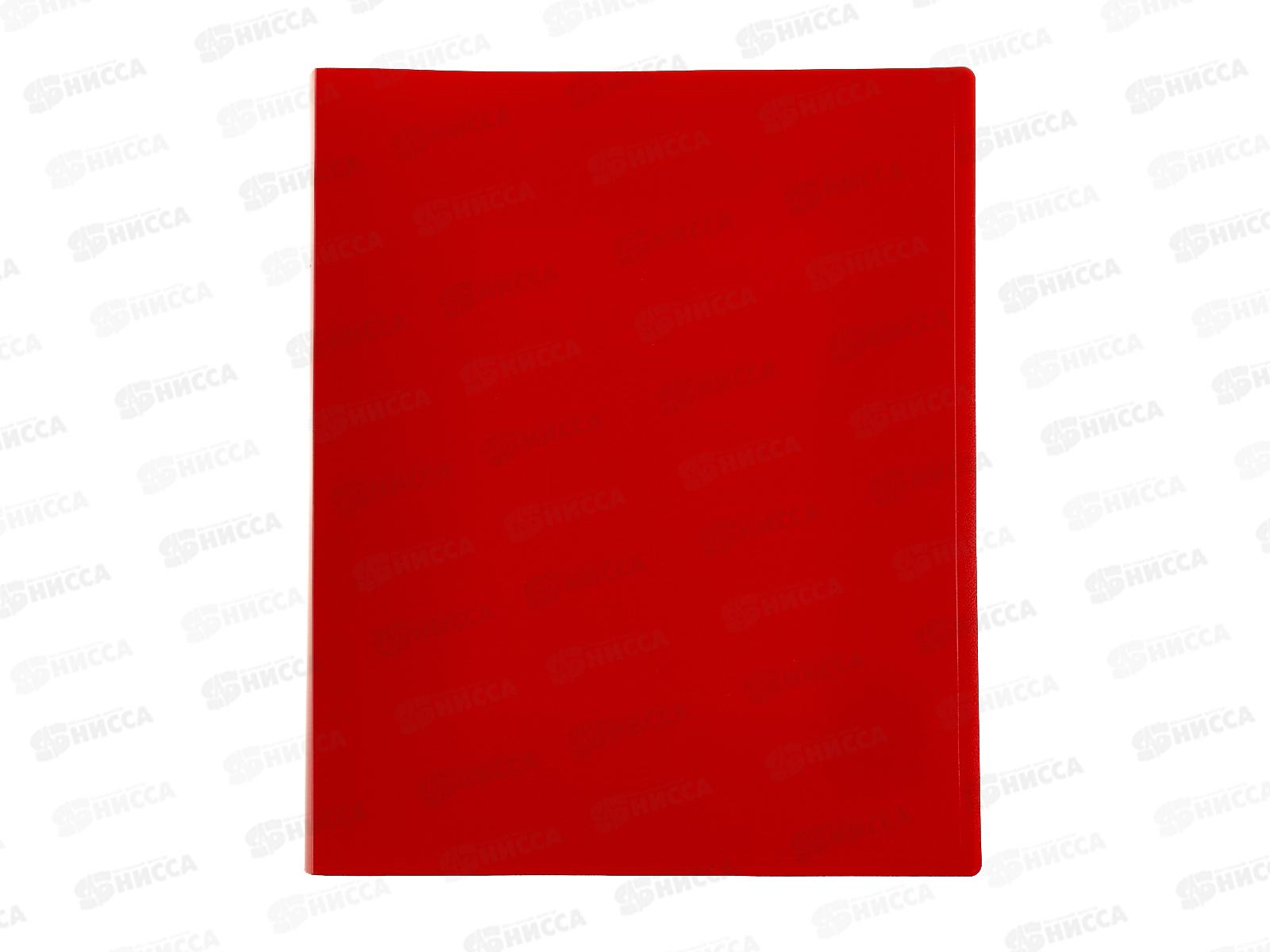 Папка на 4-х кол. 27мм А4 Workmate 450мкм, красный, 15-6096 *14