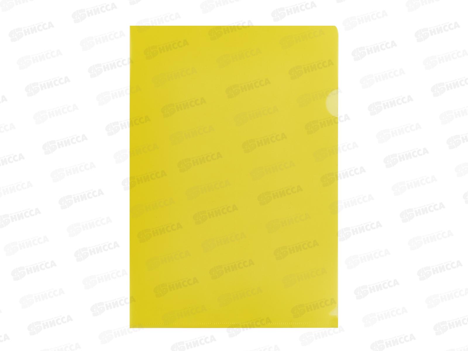 Папка-уголок Workmate A4 180мкм, желтая, 15-6225  *20/440