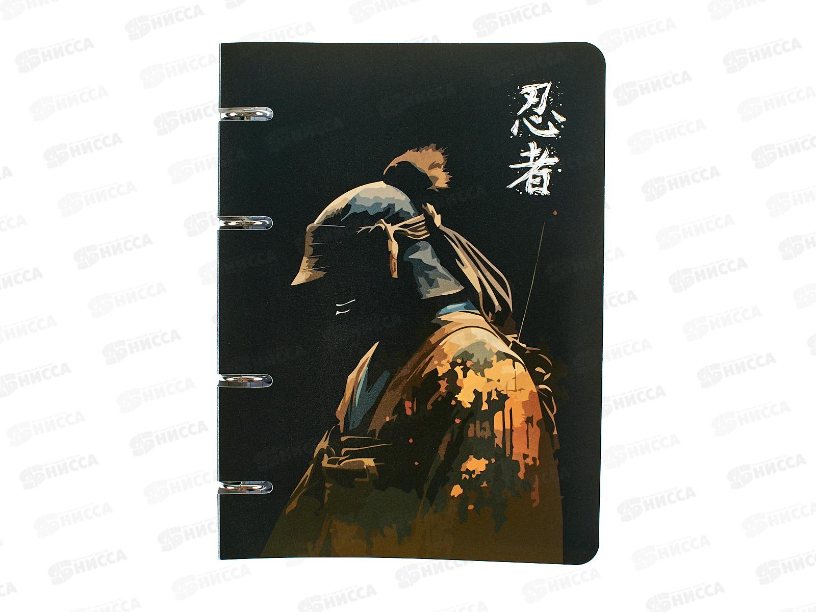 Тетрадь 80л клетка ПандаРог "Ниндзя" на кольцах, 15-5812  *24