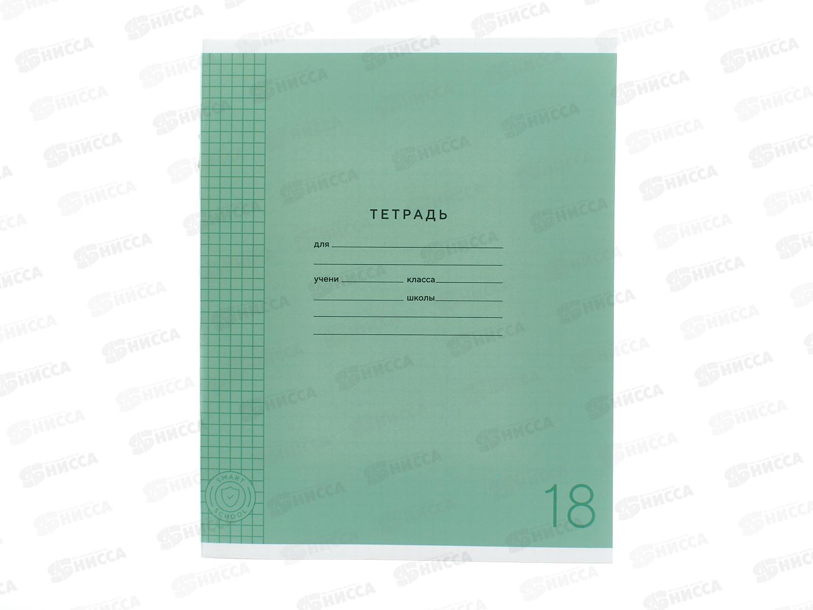 Тетрадь 18л кл. ПандаРог, плас. прозр. обложка, зеленая, 15-7877  *120