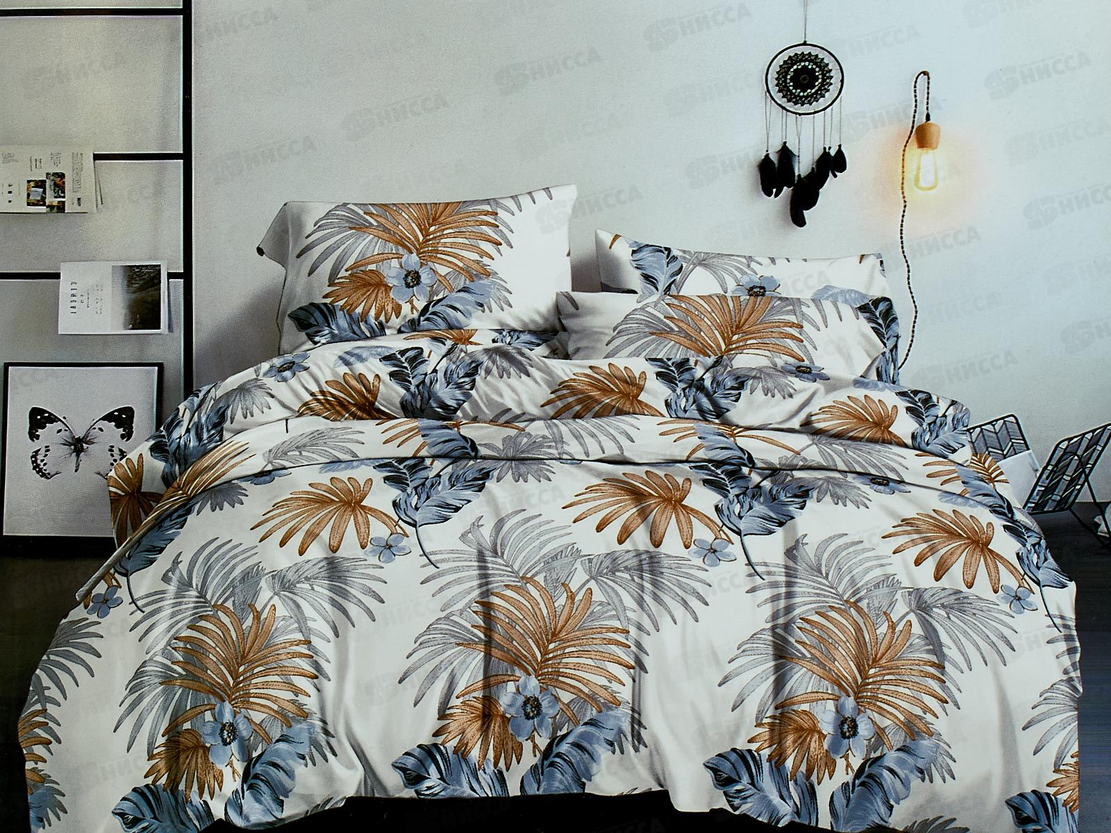 Комплект постельного белья 2,0сп полисатин с европростыней 191-7