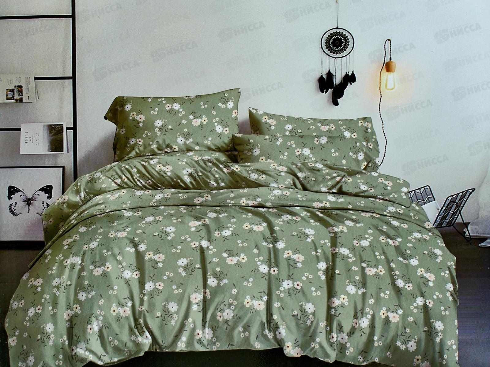 Комплект постельного белья 2,0сп полисатин с европростыней 229-5