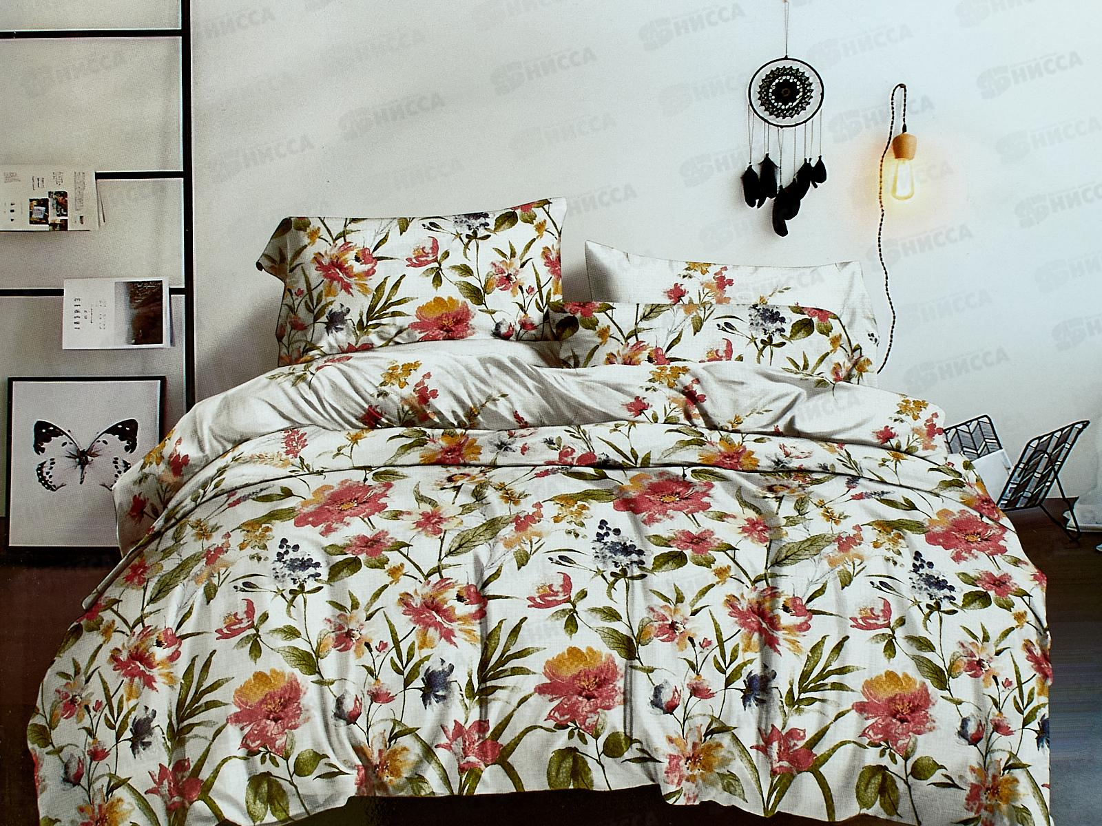 Комплект постельного белья 2,0сп полисатин с европростыней 23050341-10