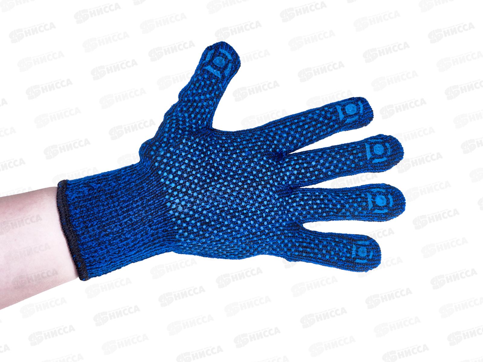 Перчатки трикотажные Вельвет с ПВХ утепленные *5/200