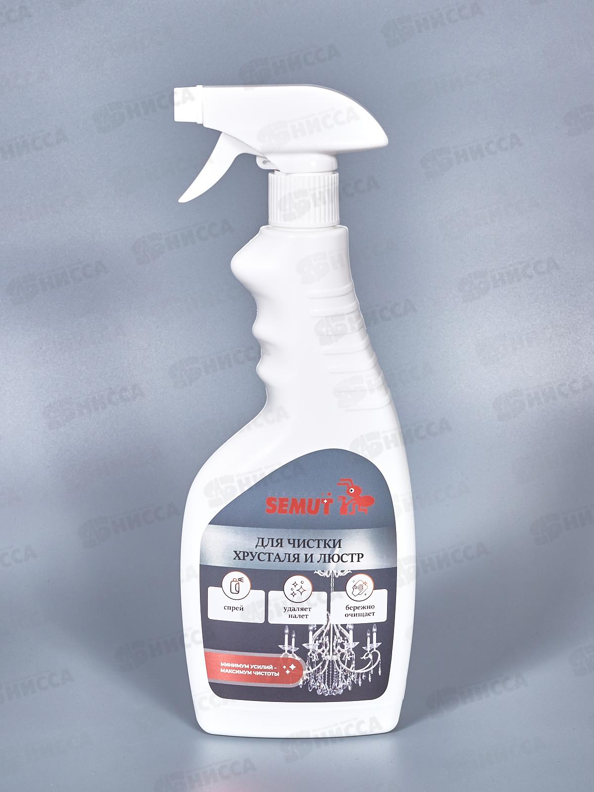 SEMUT средство для чистки Хрусталя и люстр спрей 500мл *12