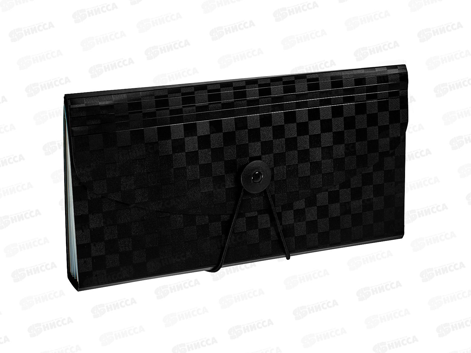 Папка-органайзер deVENTE 13отд.Total black DL черная 3078425 *12