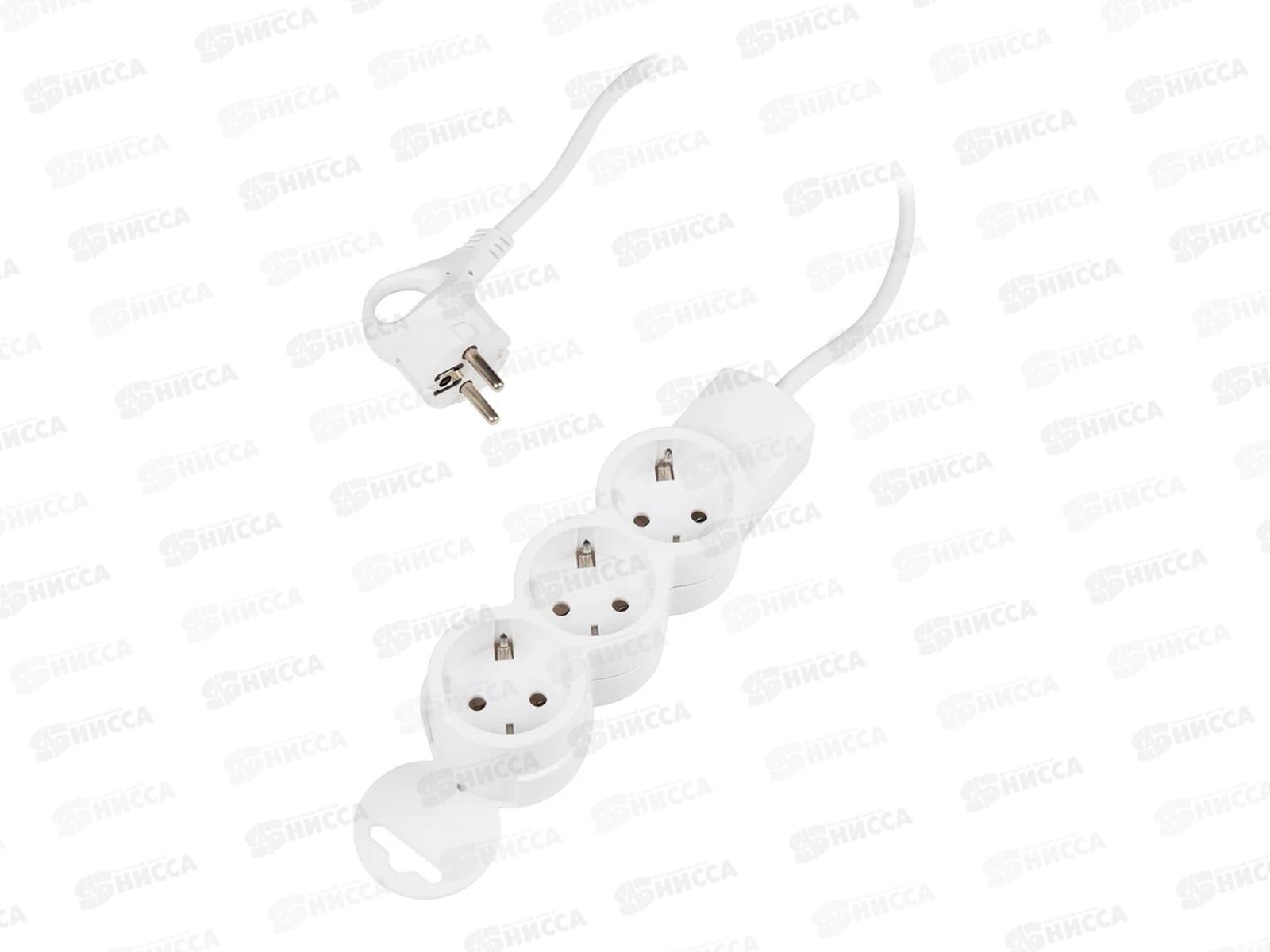 Удлинитель ФАZA 3м, 3 гнезда,, с заземлен