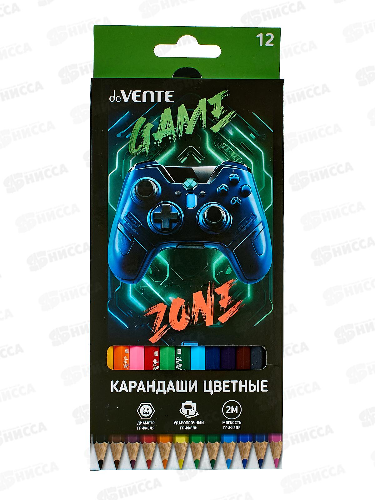 Карандаши 12цв deVente Gamer, шестигр. к/у  5022538 *12/240